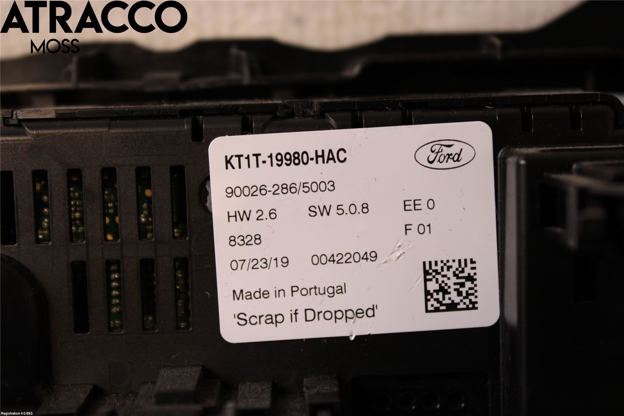 Ford TRANSIT/TOURNEO CONNECT 13-22 Varme Ac Betjening-Display