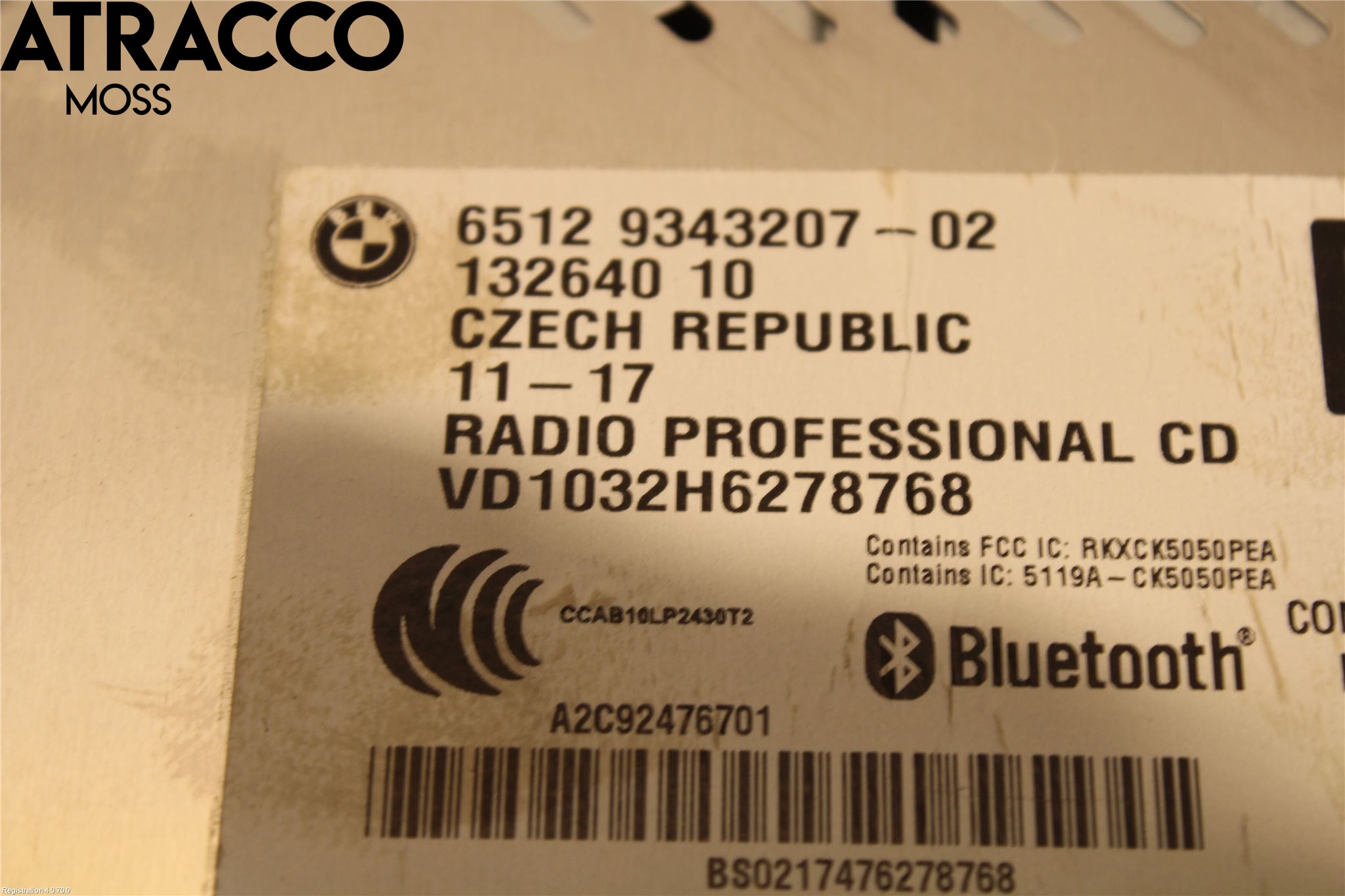 BMW X1 E84 10-15 Stereo Radio Med Cd