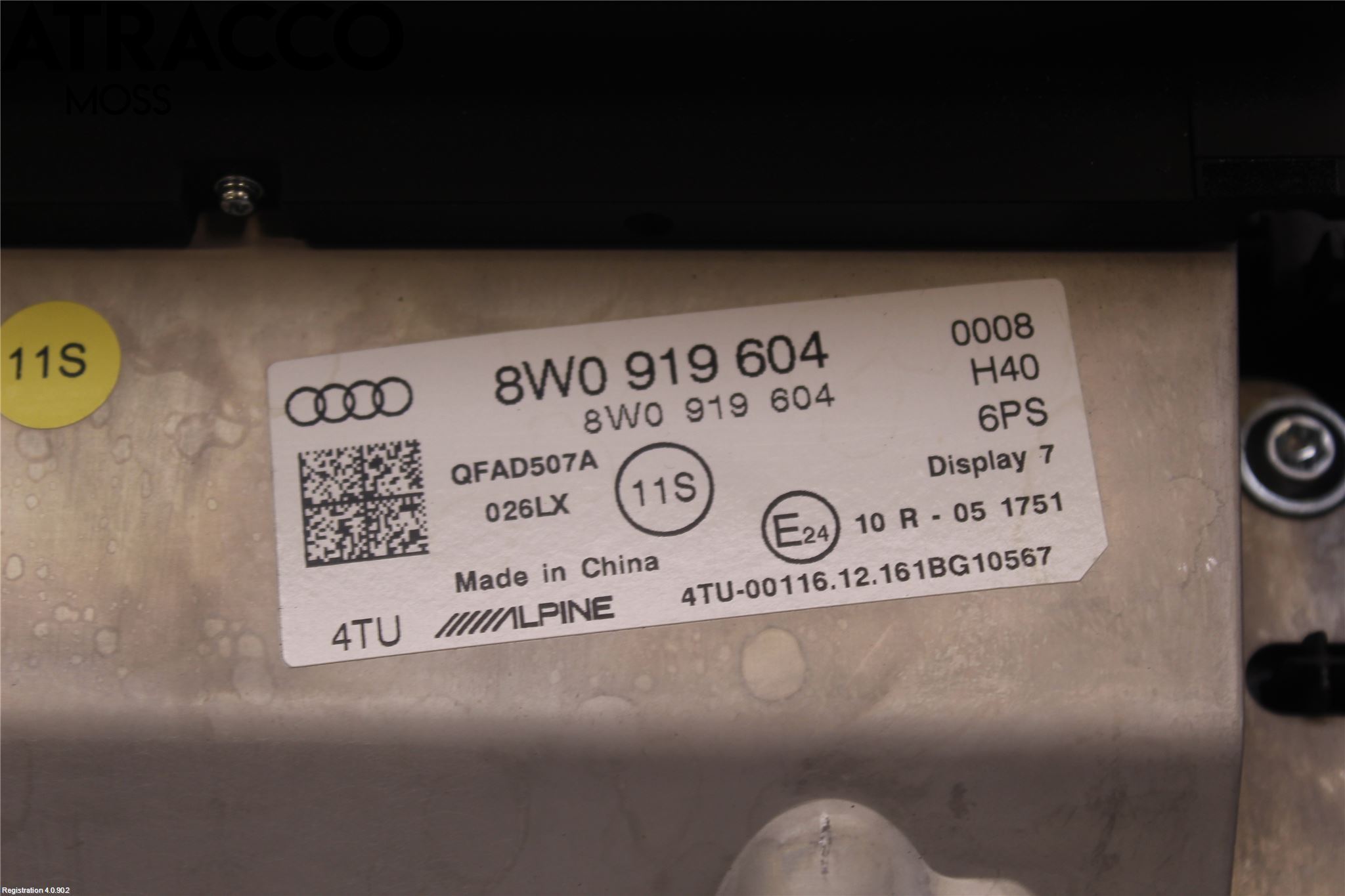 Audi A4 12-15 Multifunktionsdisplay