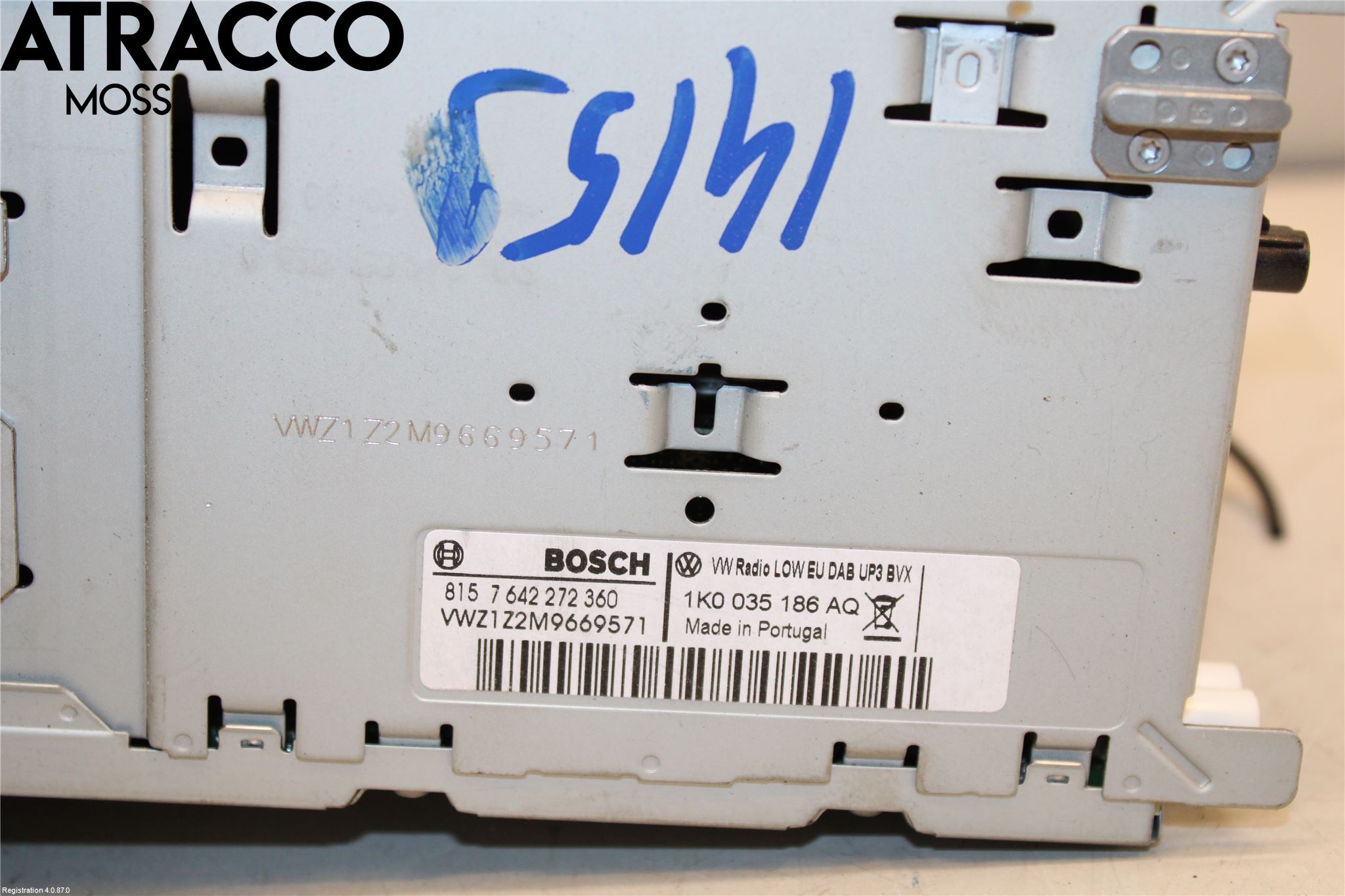 Volkswagen VW GOLF VI 09-13 Stereo Radio Med Cd