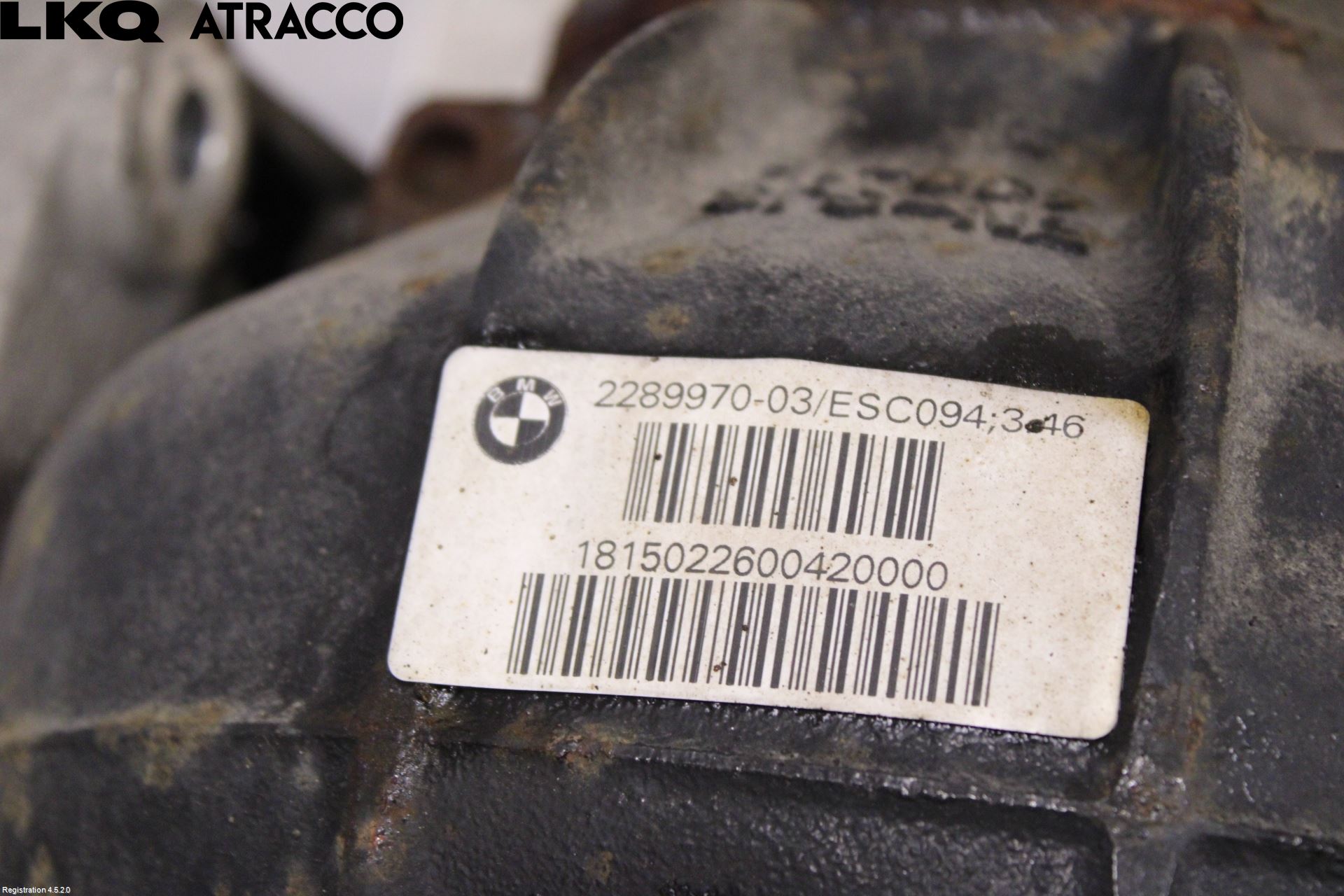 BMW 3 E90/91 SED/TOU 05-12 Bakaksel Kardang Bak -Diff