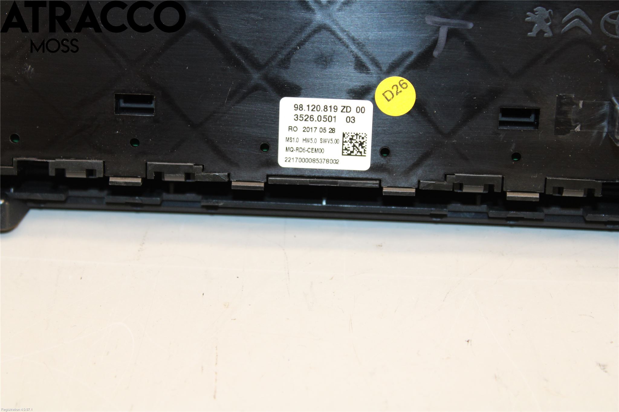 Toyota YARIS VERSO P1 00-05 Instr Varselys - Display