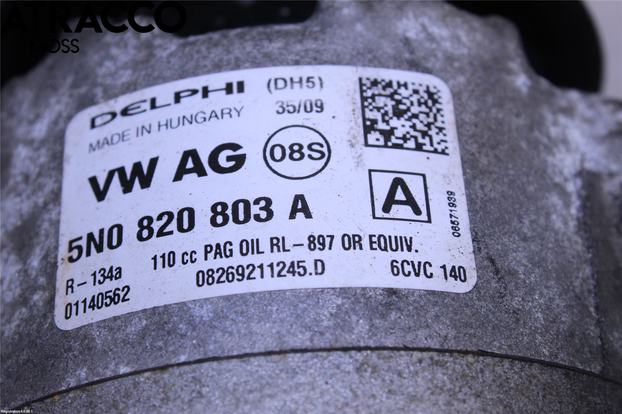 Volkswagen VW TIGUAN 07-16 Varme Ac Kompressor