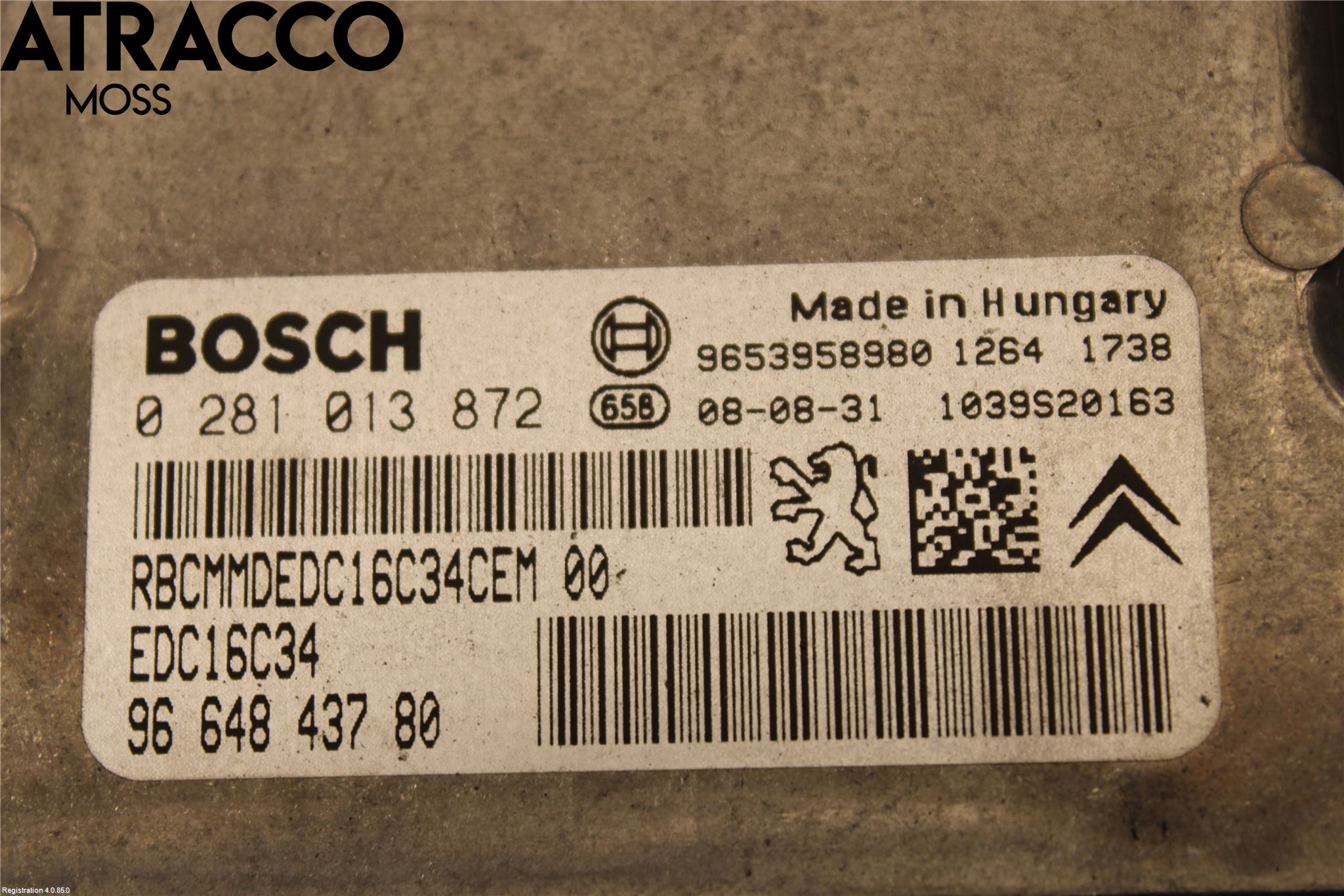 Peugeot 308 08-13 Styreenhet Innsprøytning