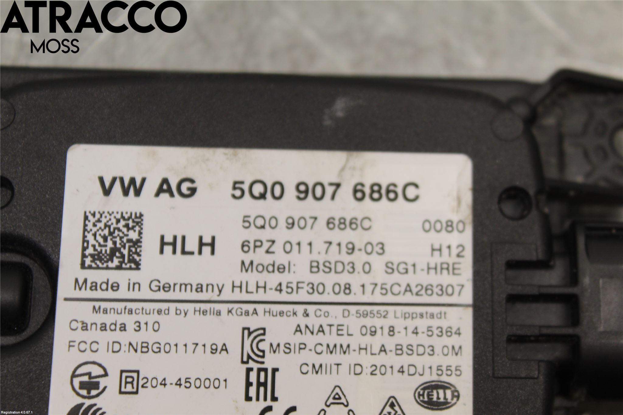 Volkswagen VW GOLF / E-GOLF VII 13-20 Styreenhet Parkering