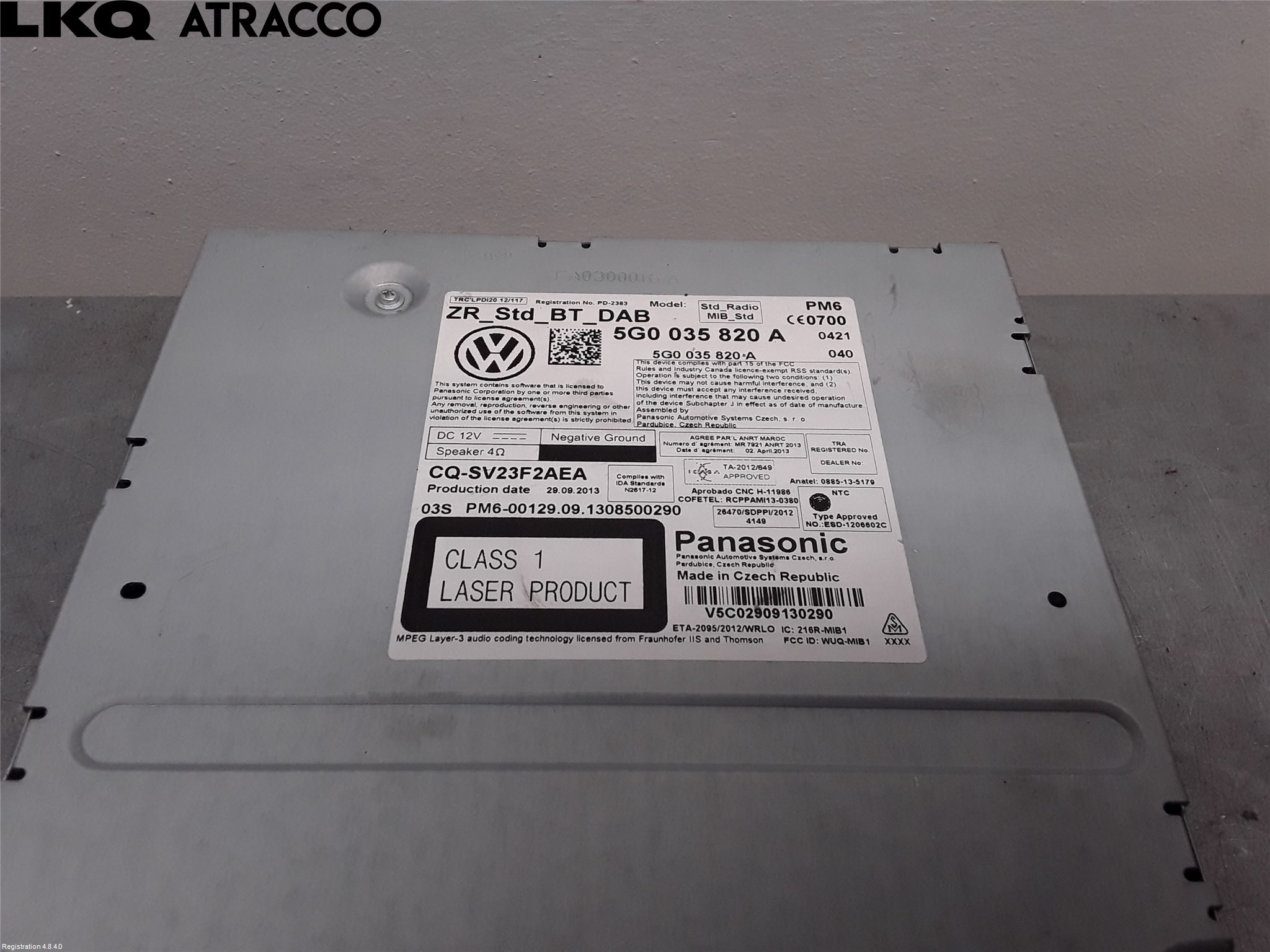 Volkswagen VW GOLF / E-GOLF VII 13-20 Stereo Radio