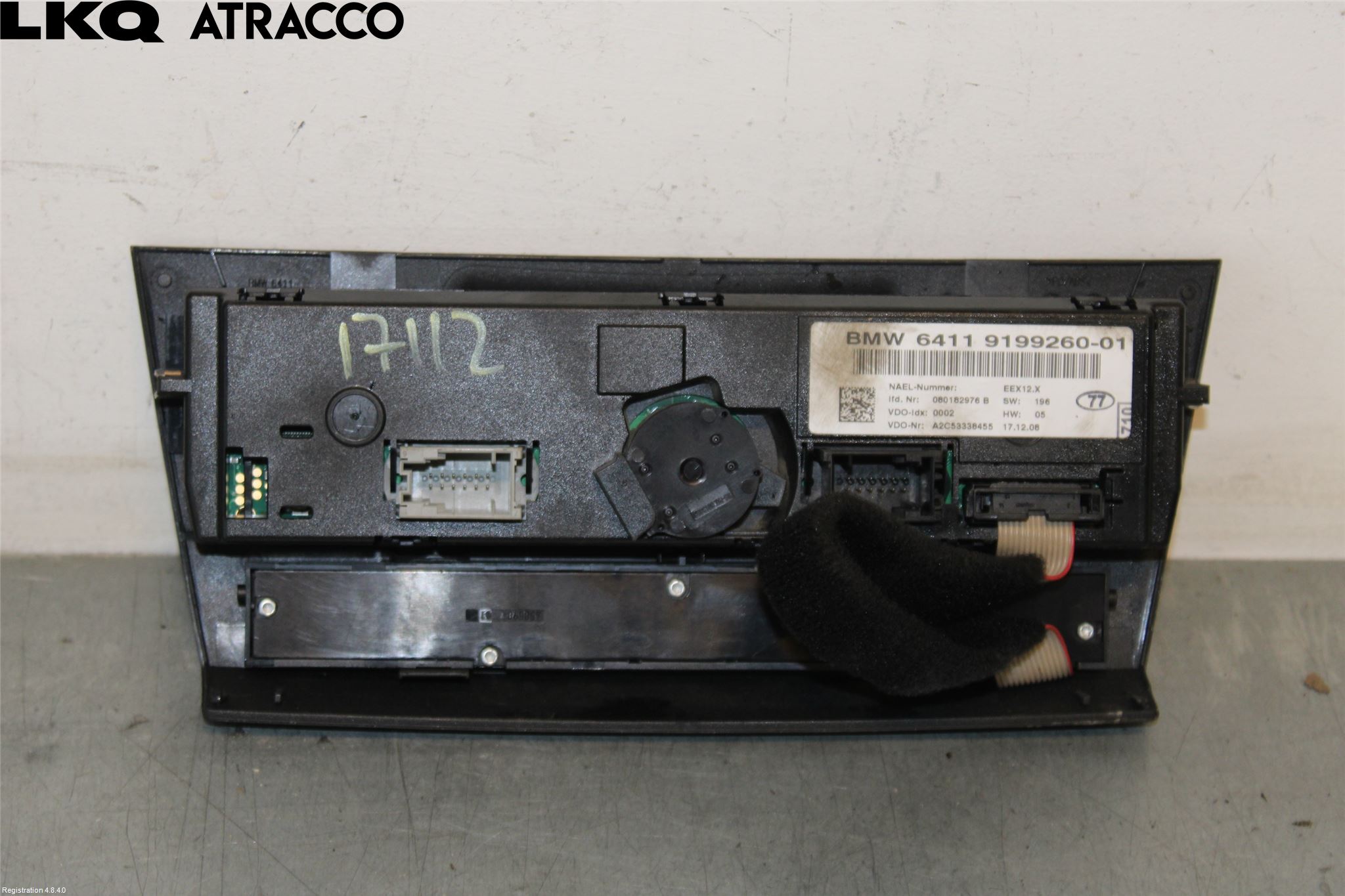 BMW 3 E90/91 SED/TOU 05-12 Varme Ac Betjening-Display