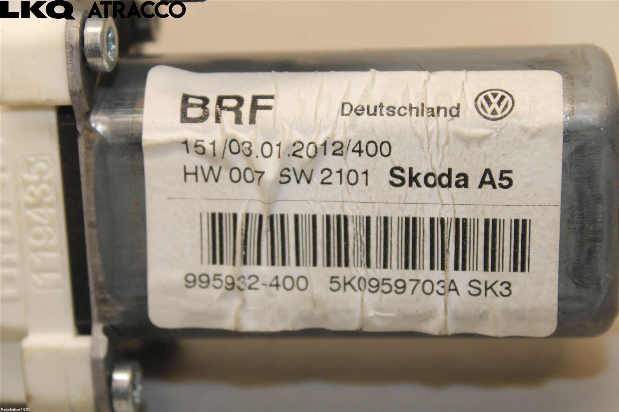 Skoda OCTAVIA (1Z) 05-13 Vindusheismotor