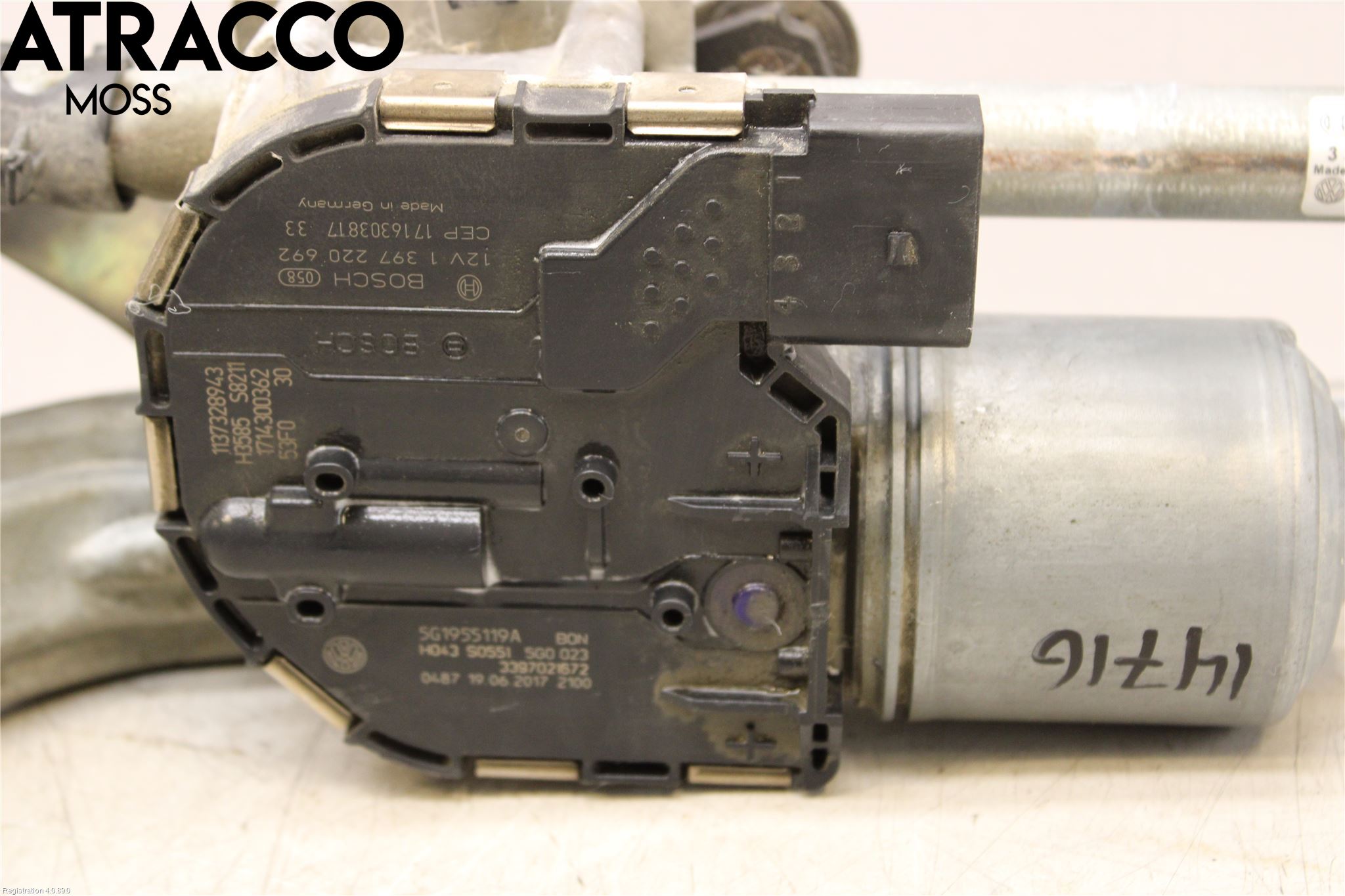 Volkswagen VW GOLF / E-GOLF VII 13-20 Viskermotor Frontrute