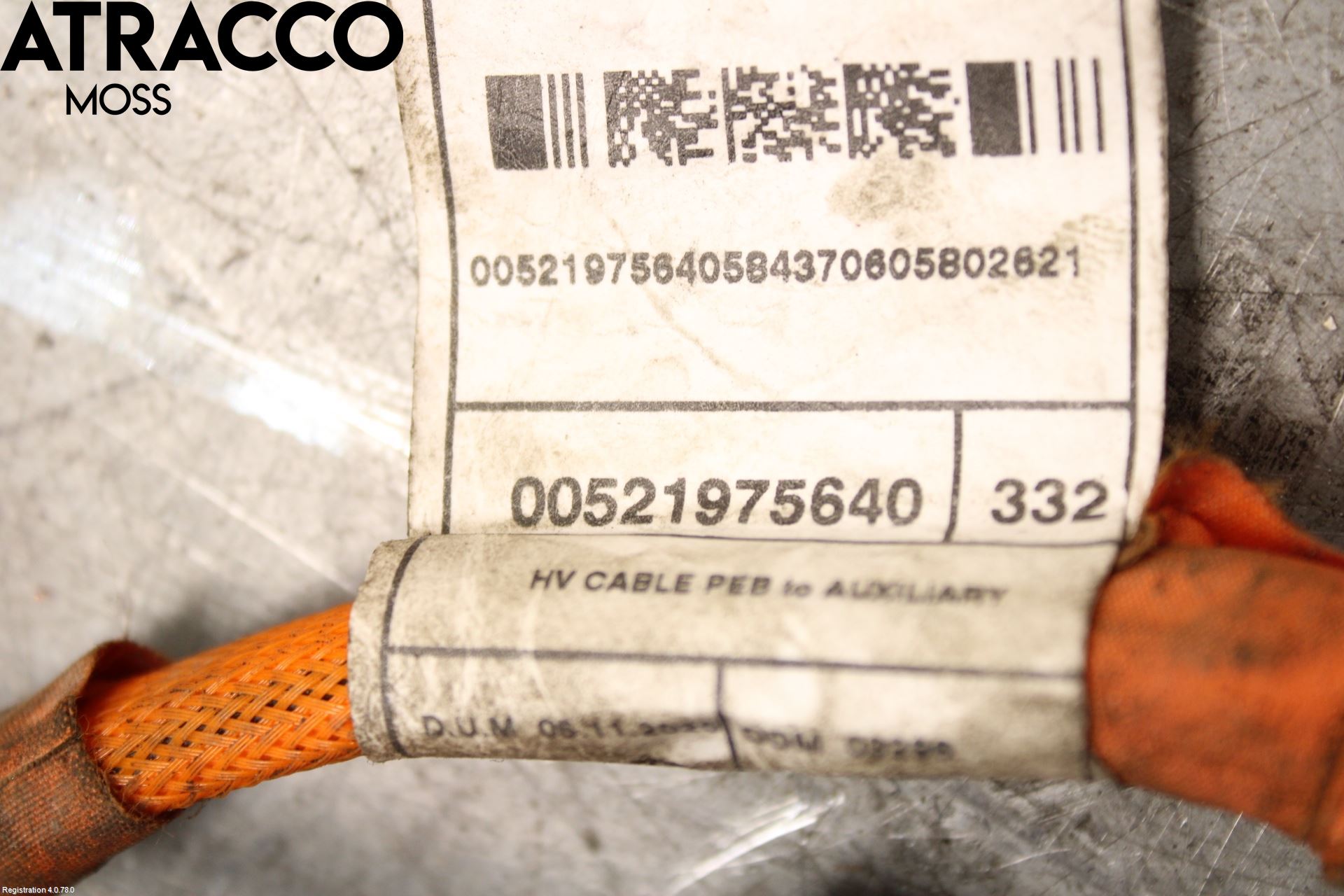 Fiat 500 07- Kabelhärva Högspänning