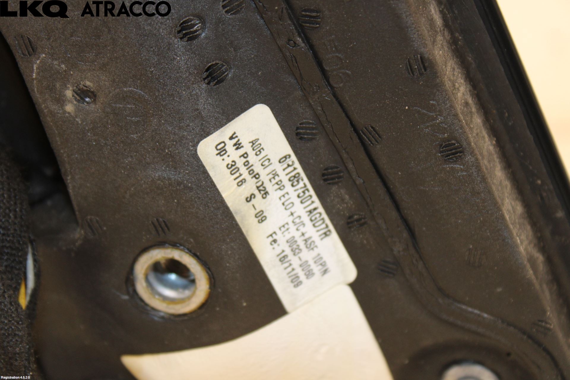 Volkswagen VW POLO 10-17 Speil V M-El Justering