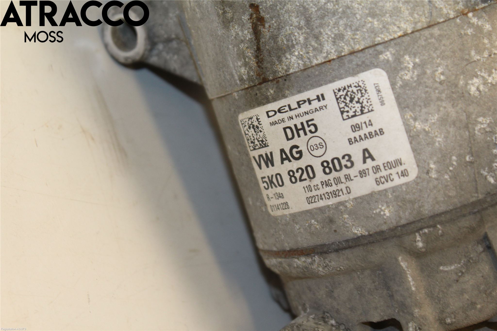 Volkswagen VW CADDY 11-15 Varme Ac Kompressor