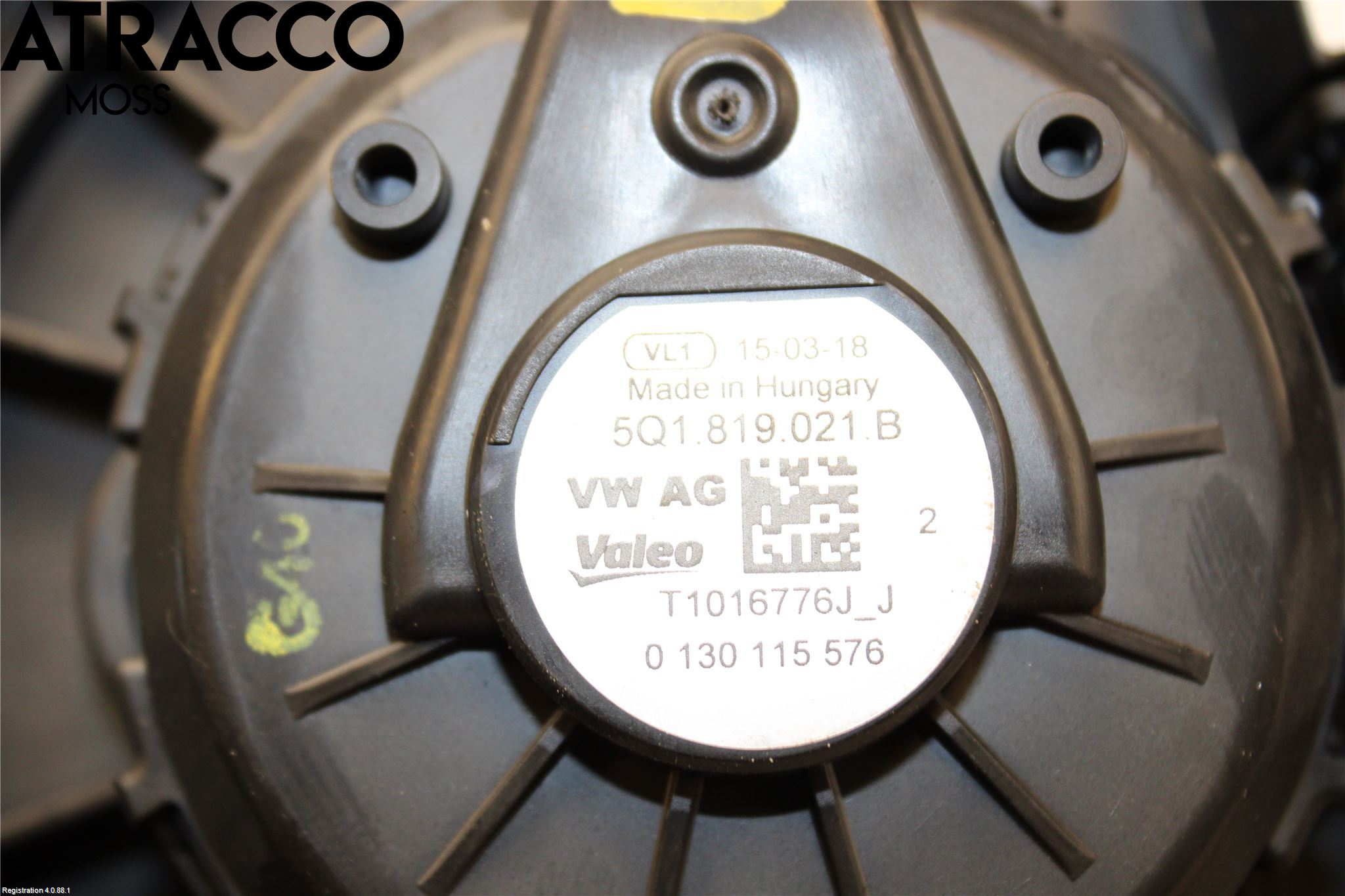 Volkswagen VW GOLF / E-GOLF VII 13-20 Varme Ac Varmeapparatvifte