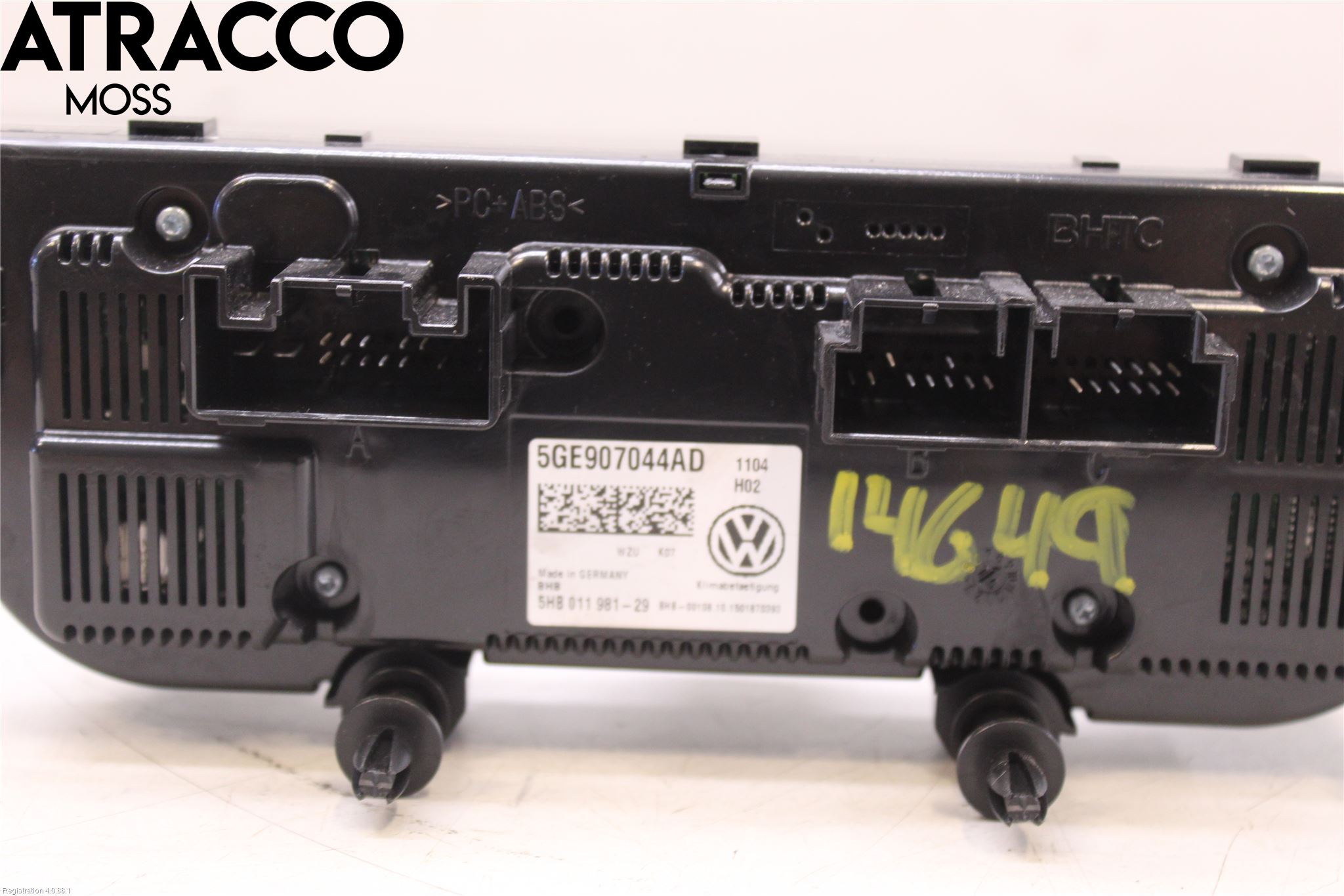 Volkswagen VW GOLF / E-GOLF VII 13-20 Varme Ac Betjening-Display