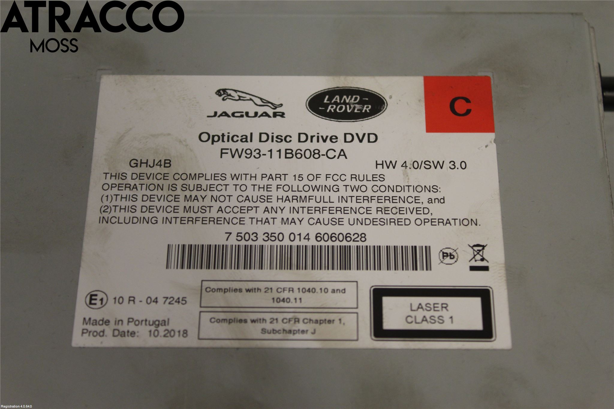 Landrover RANGE ROVER (L460) 22- Stereo Dvd Spiller