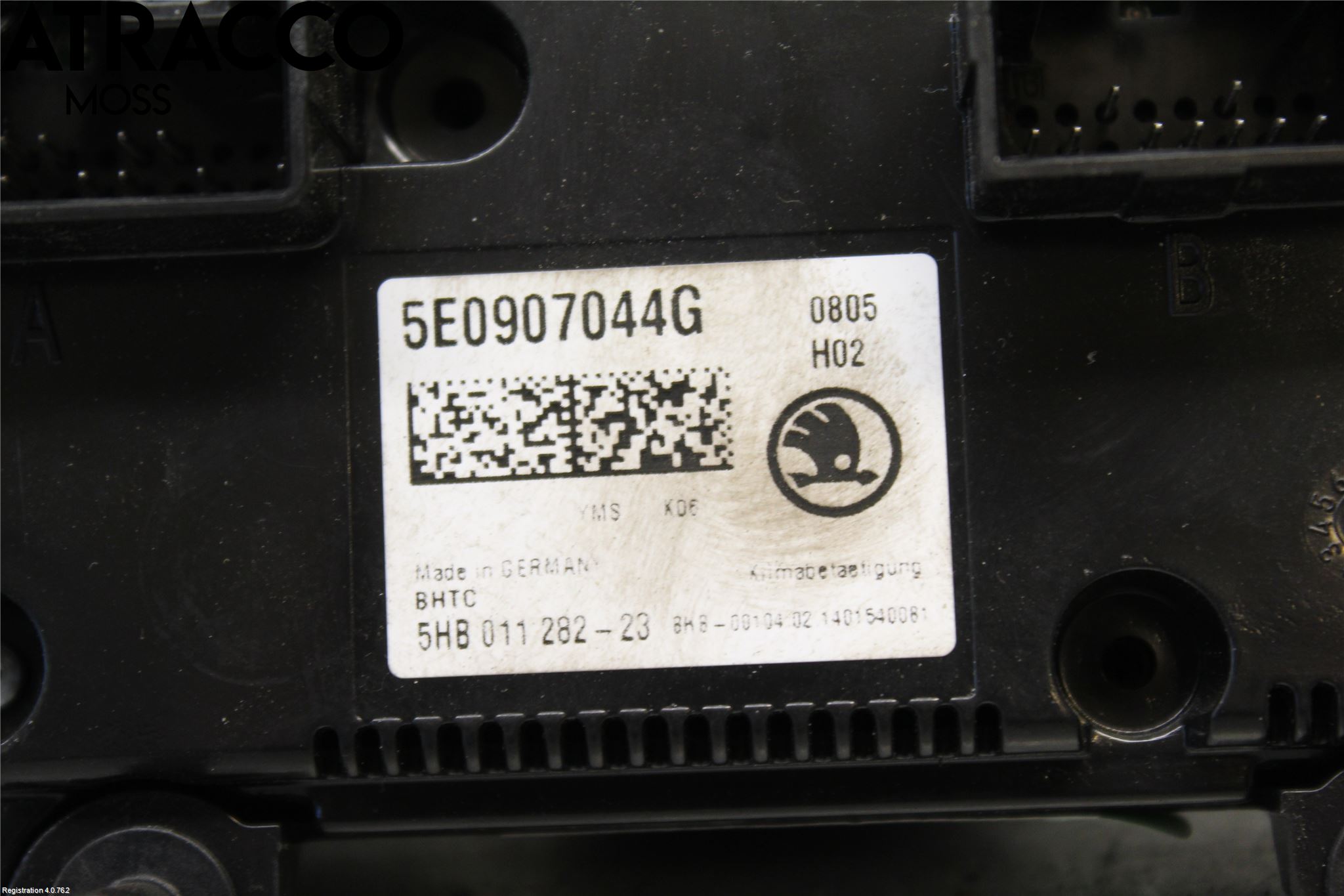 Skoda OCTAVIA (5E) 13-20 Varme Ac Betjening-Display