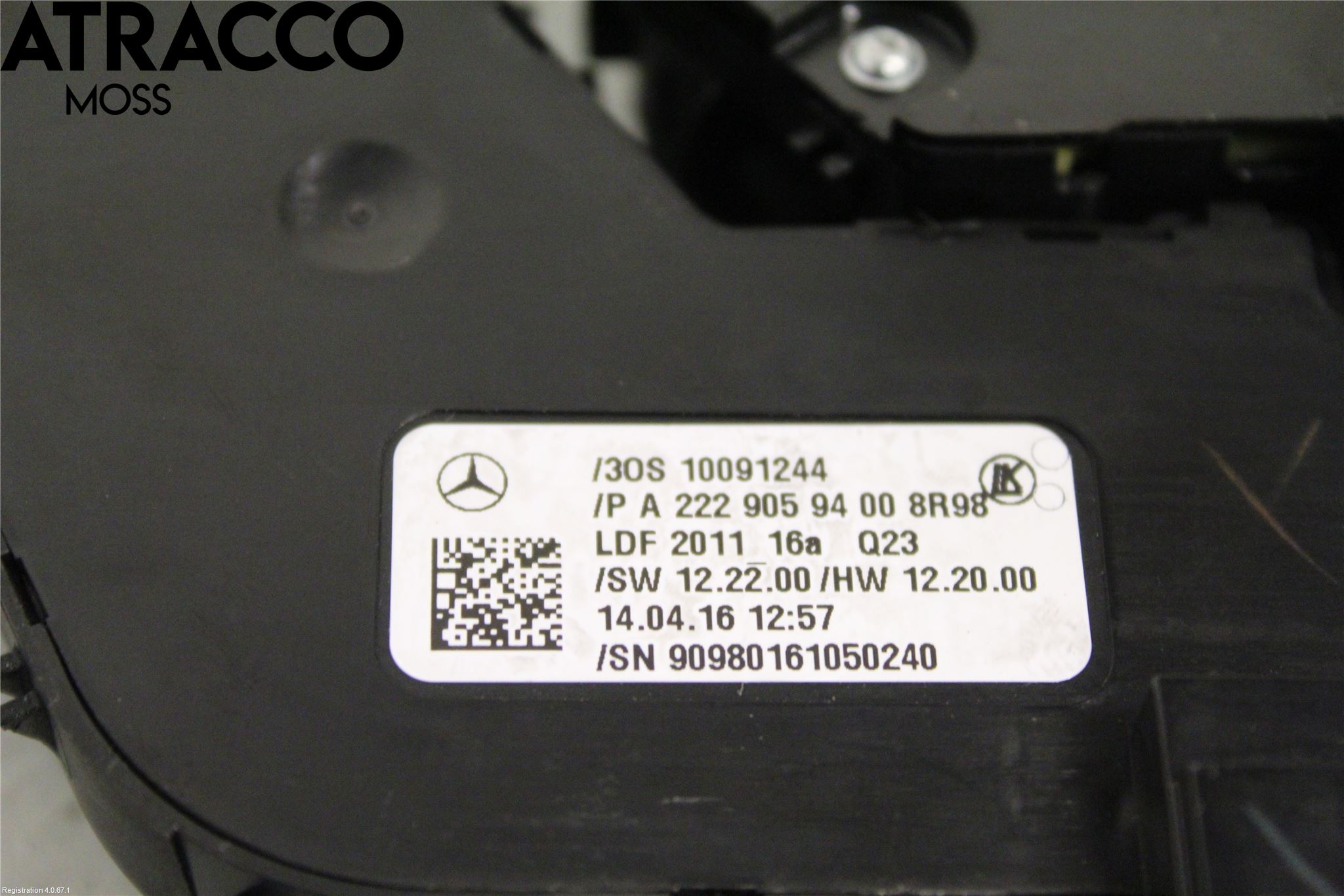 Mercedes-Benz MB S-KLASS (W222) 13-20 Bryter Sete Regulering