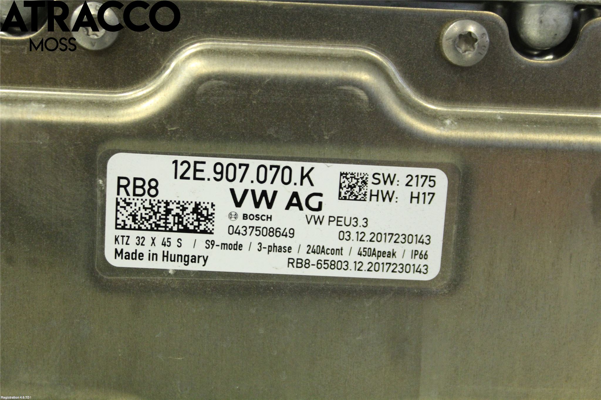 Volkswagen VW UP! / E-UP! Inverter Hybrid