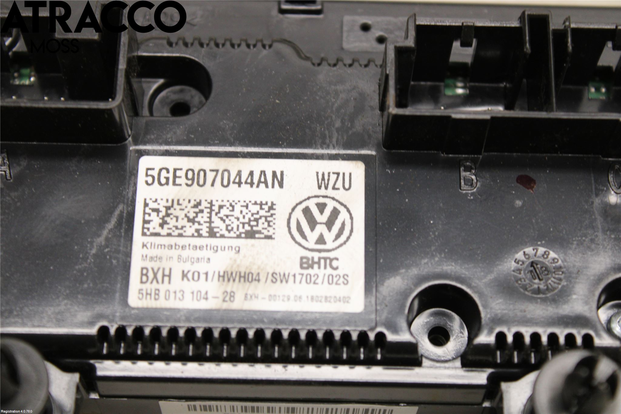 Volkswagen VW GOLF / E-GOLF VII 13-20 Varme Ac Betjening-Display