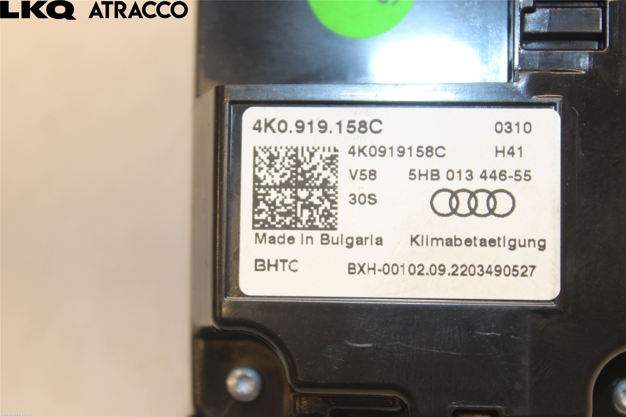 Audi E-TRON, S GE 19- Varme Ac Betjening-Display