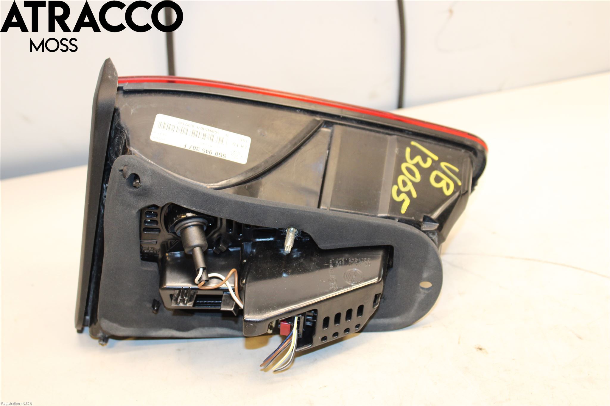 Volkswagen VW GOLF / E-GOLF VII 13-20 Baklykt Venstre  På Luke(Indre