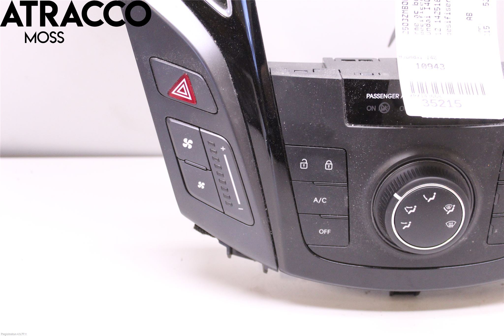 Hyundai i40 08-15 Varme Ac Betjening-Display