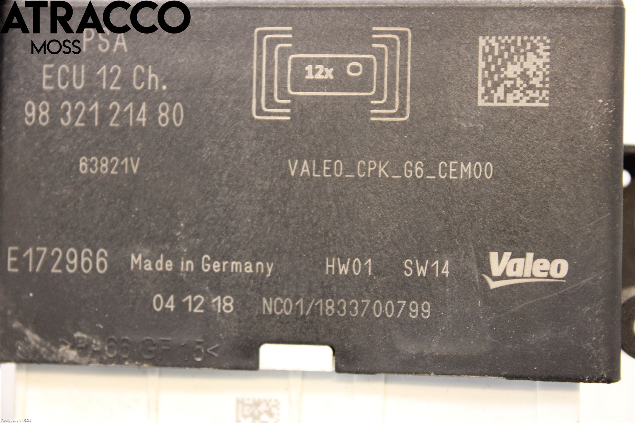 Peugeot PARTNER/E-PARTNER 19- Styreenhet Parkering