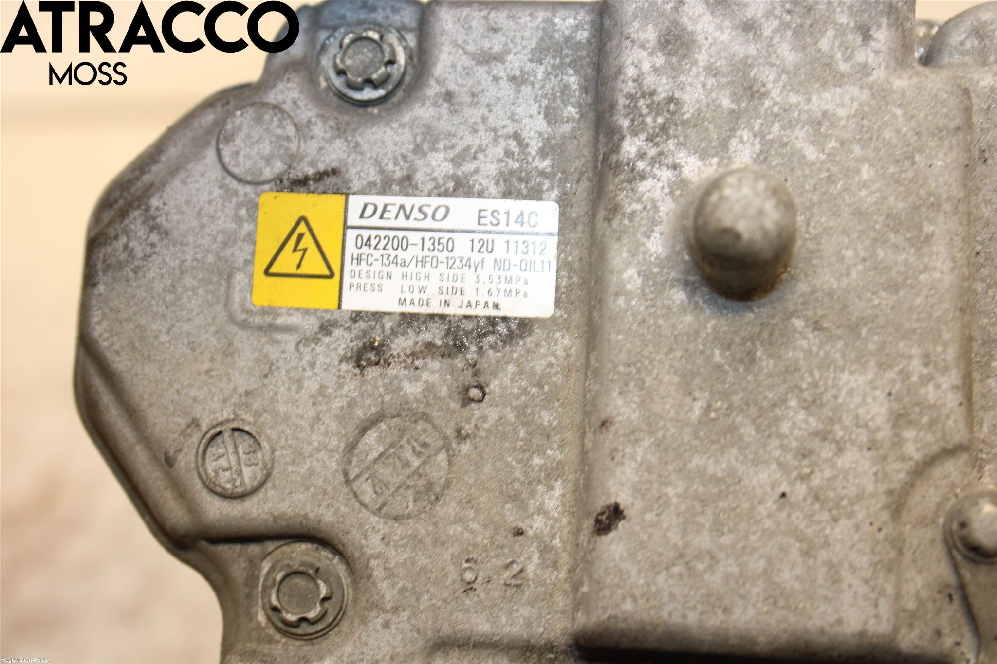 Toyota YARIS XP130 15-20 Varme Ac Kompressor