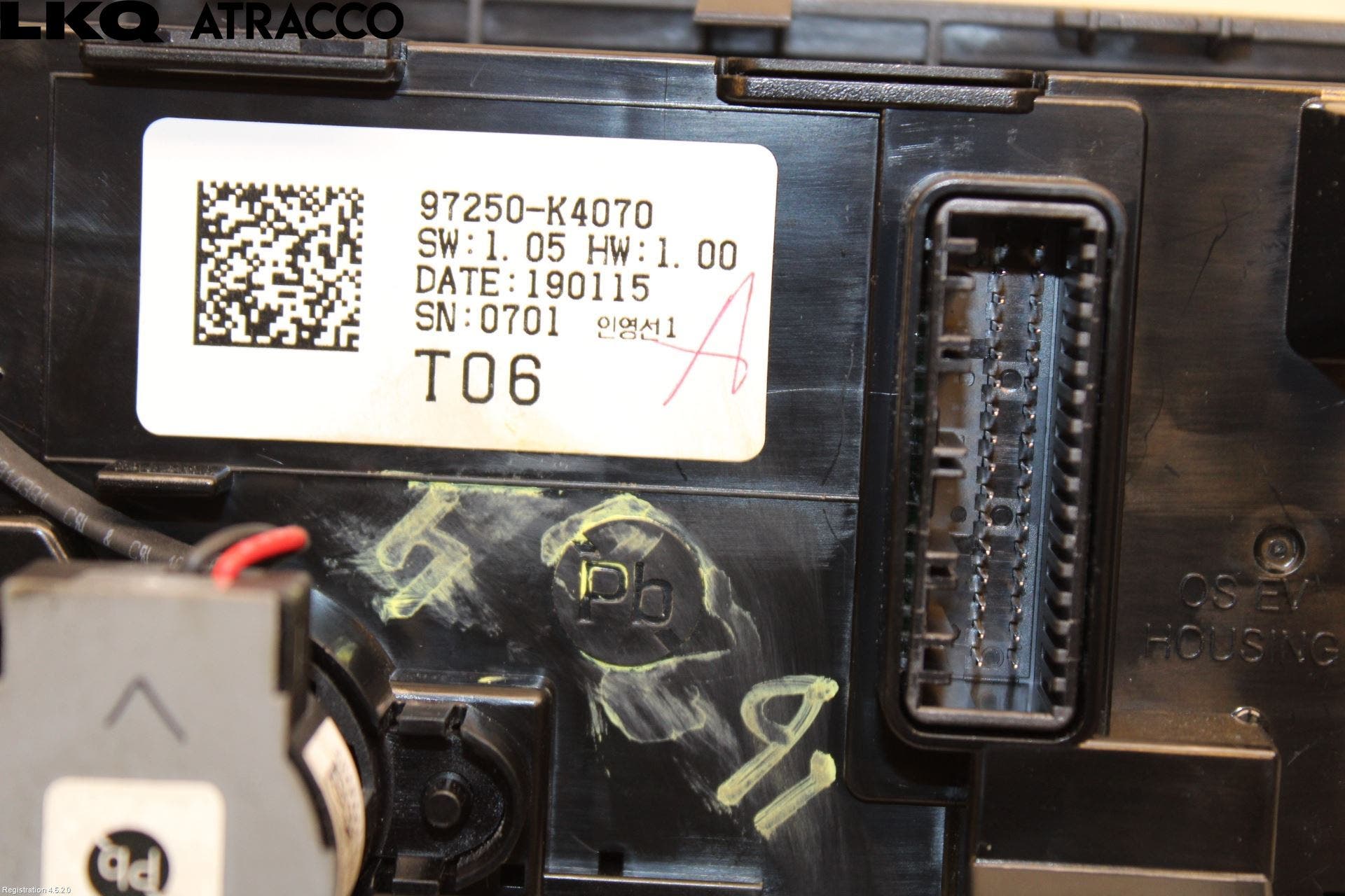 Hyundai KONA/ELECTRIC OS 18-23 Varme Ac Betjening-Display