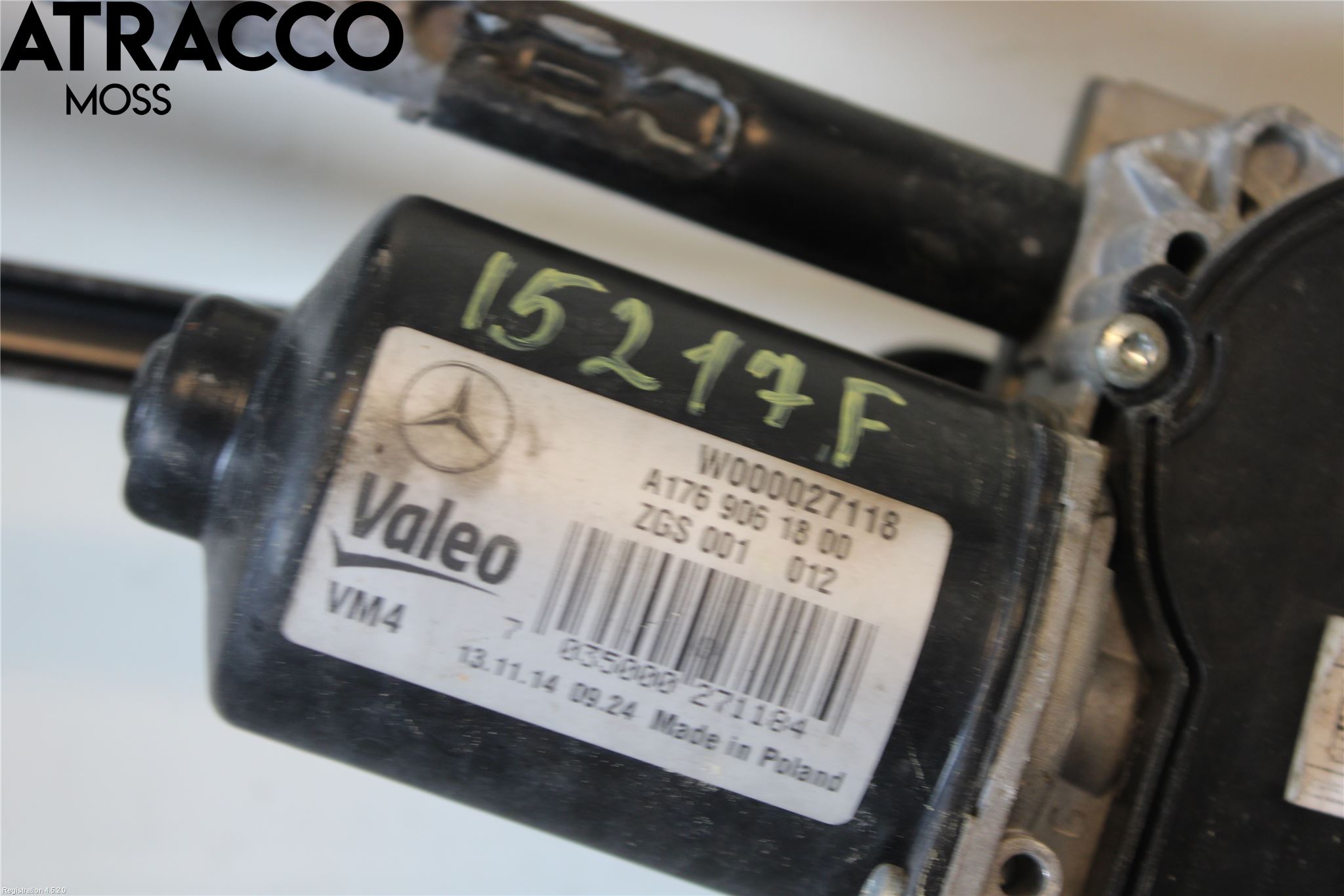 Mercedes-Benz MB A-KLASS (W176) 13-18 Viskermotor Frontrute