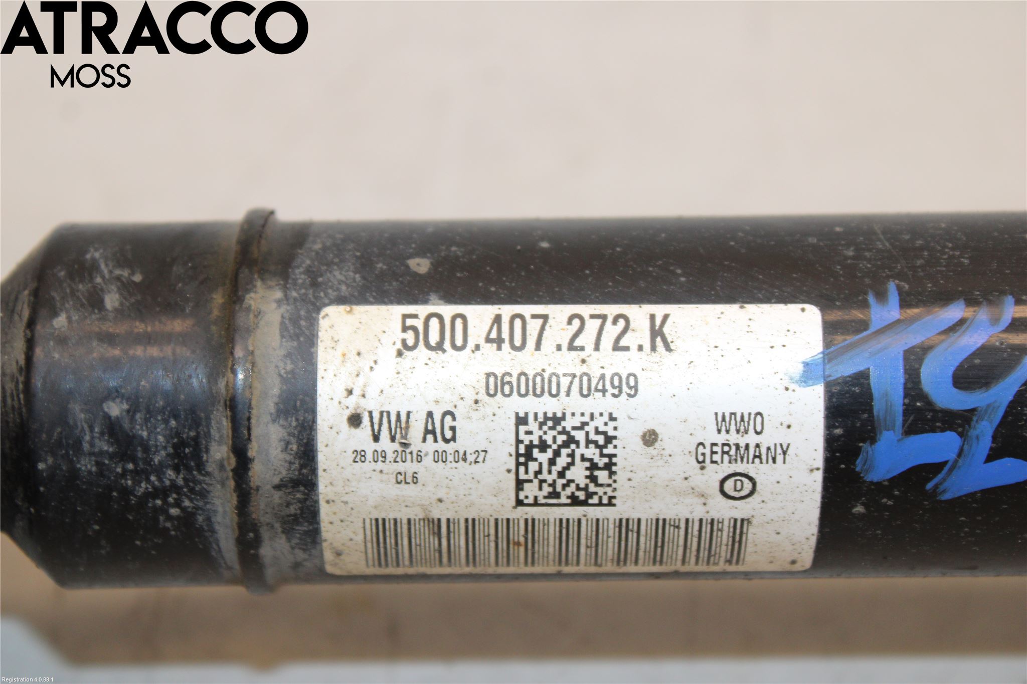 Skoda ROOMSTER Drivaksel Foran Kompl Høyre