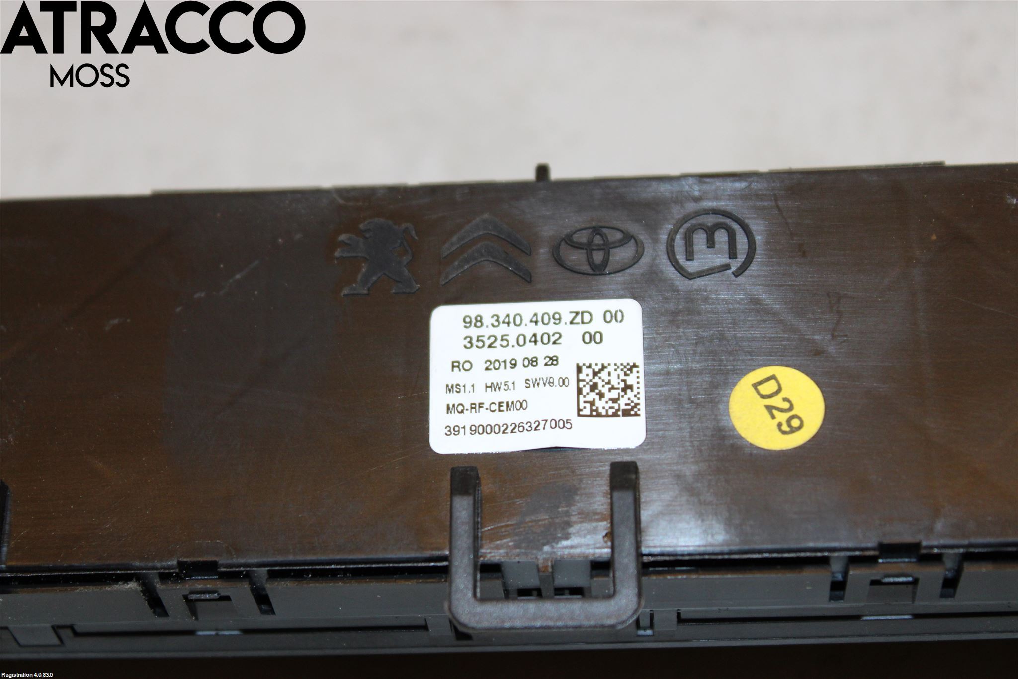 Toyota PROACE II 16- Varme Ac Betjening-Display