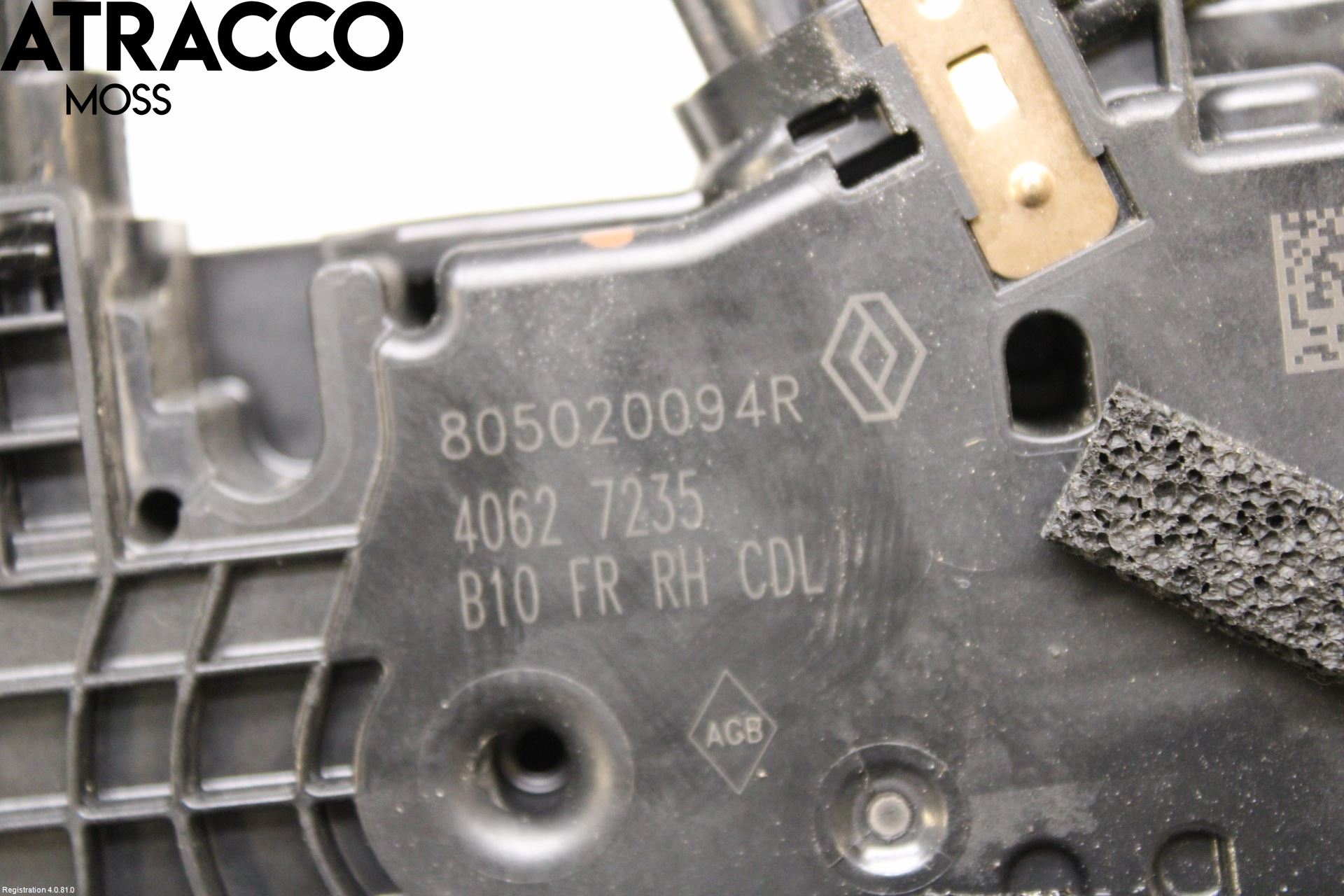 Renault ZOE/E-TECH 13- Dørlås - Låsekasse