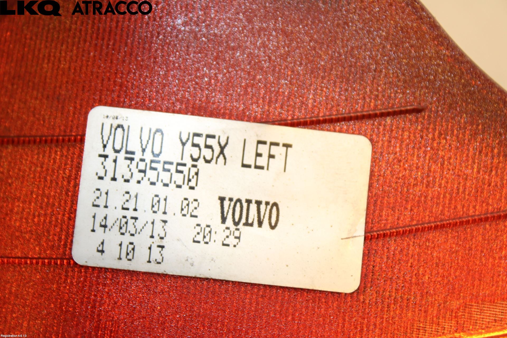 Volvo V40 12-19 Baklykt Ryggelys-Tåkelys