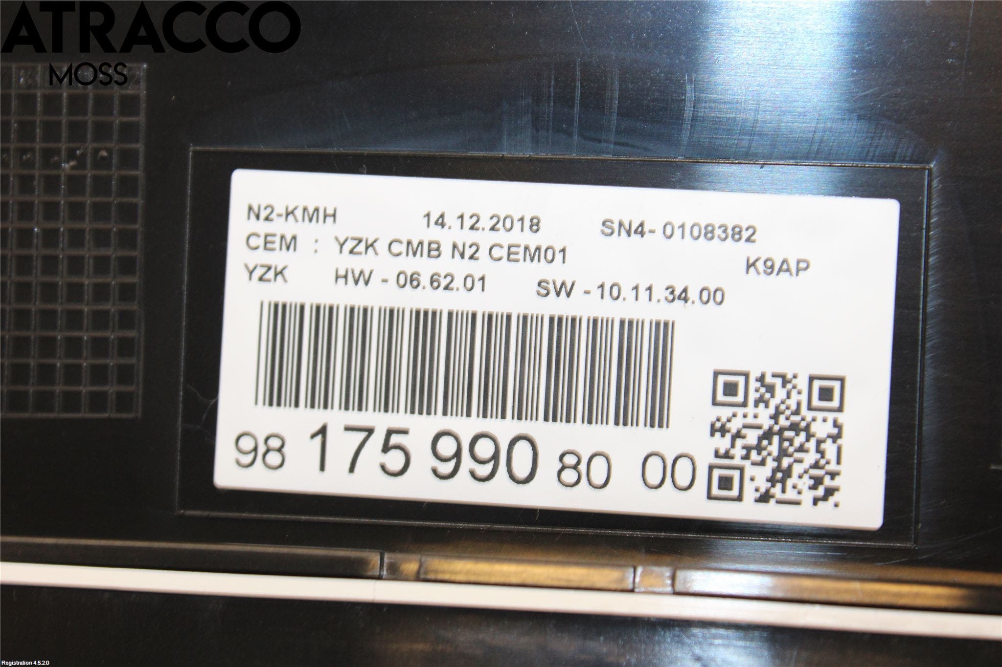 Peugeot PARTNER/E-PARTNER 19- Instr Kombinert