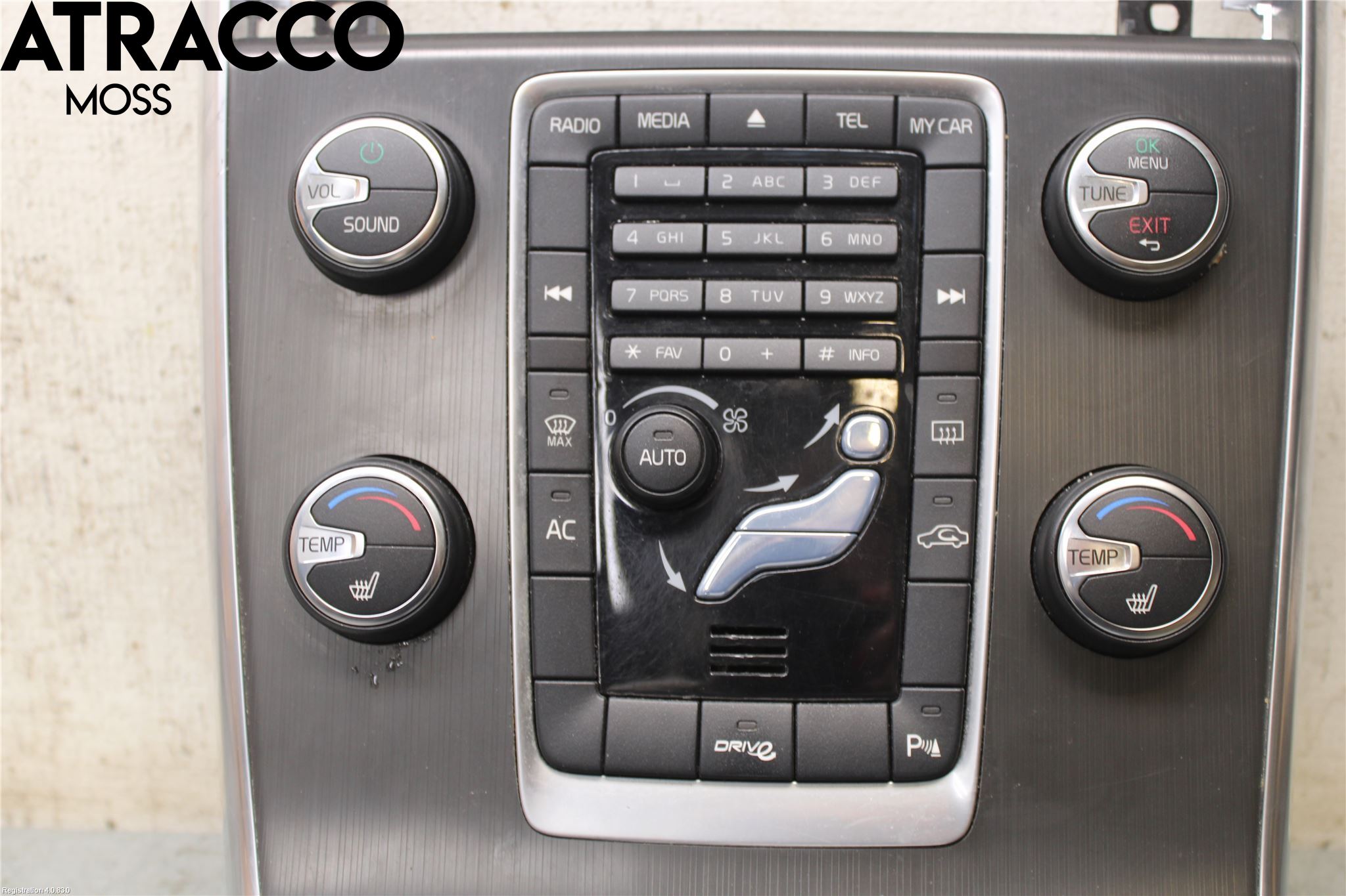 Volvo V60 11-13 Varme Ac Betjening-Display