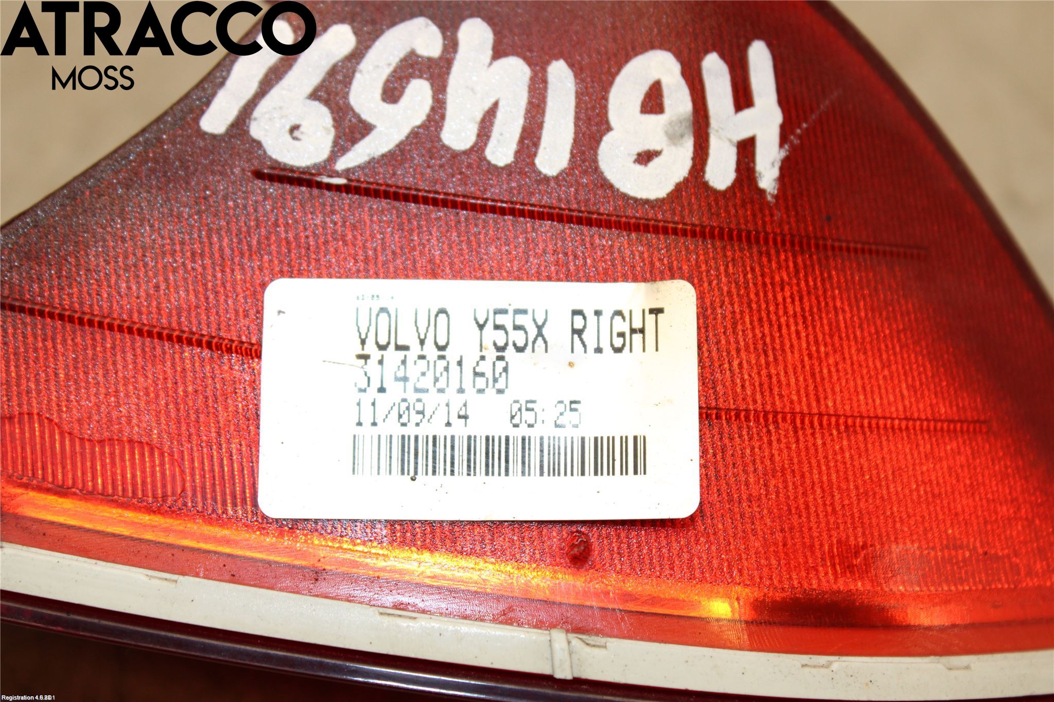 Volvo V40 12-19 Baklykt Ryggelys-Tåkelys