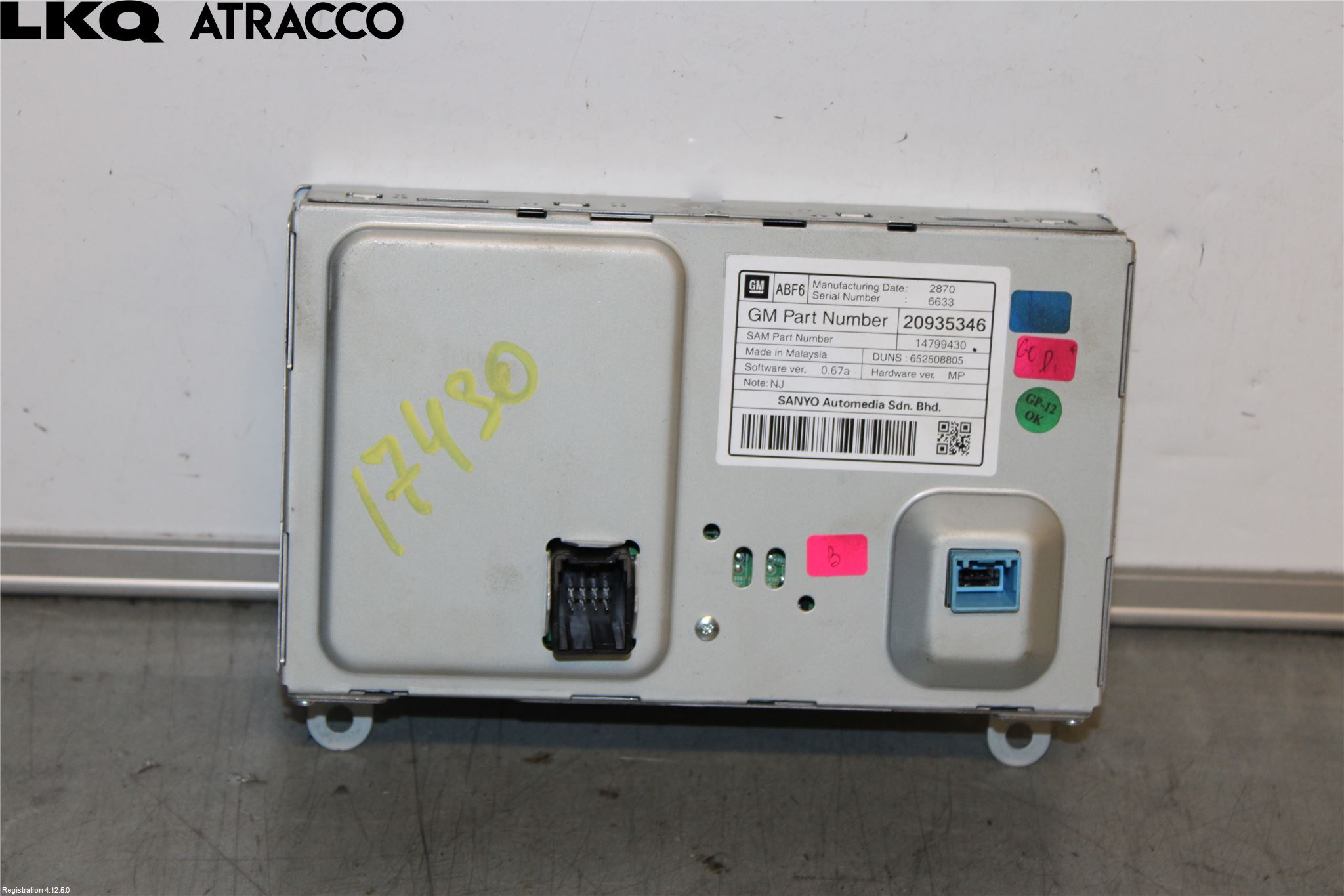 Opel CORSA D 07-14 Multifunktionsdisplay