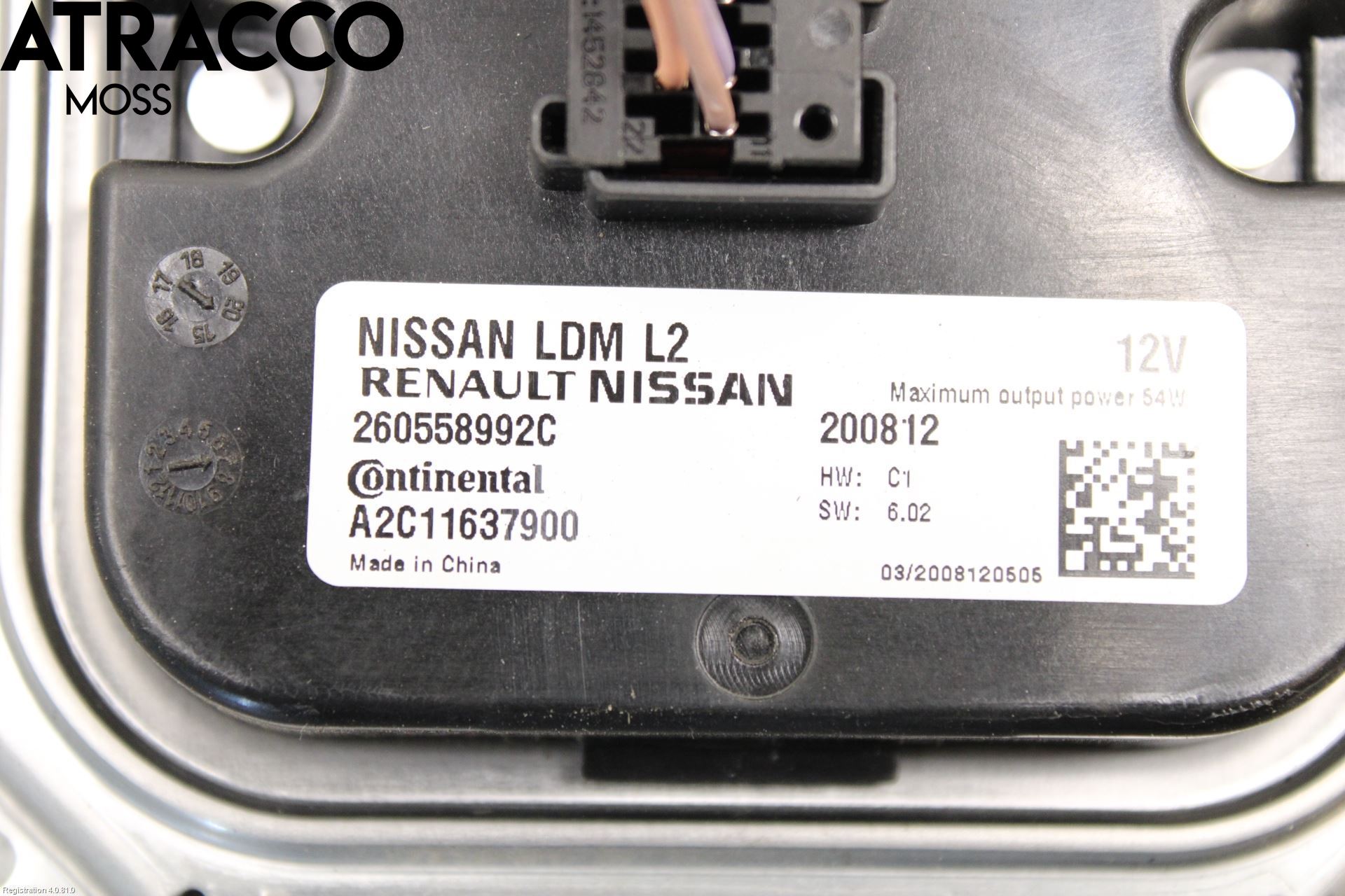 Nissan LEAF 18- Styreenhet Xenon