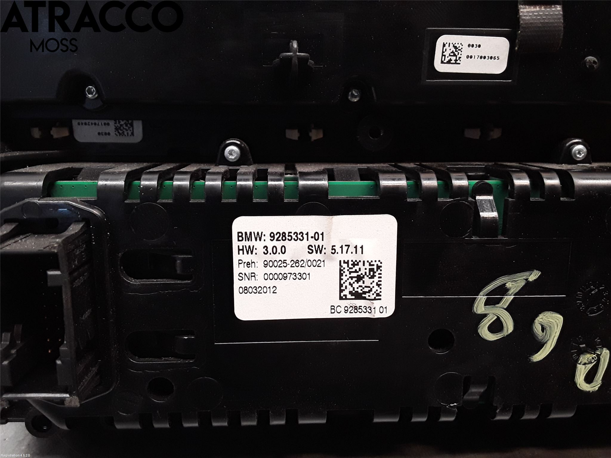 BMW 5 F10/F11/F18 09-17 Varmeapparat Panel(Regulering)