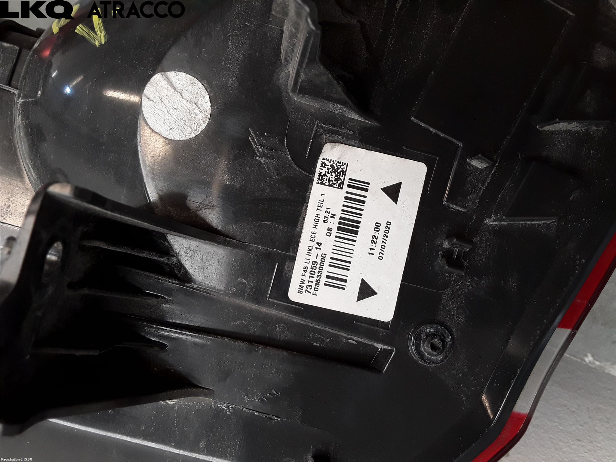 BMW 2 F45 Active Tourer 14-21 Baklykt Venstre