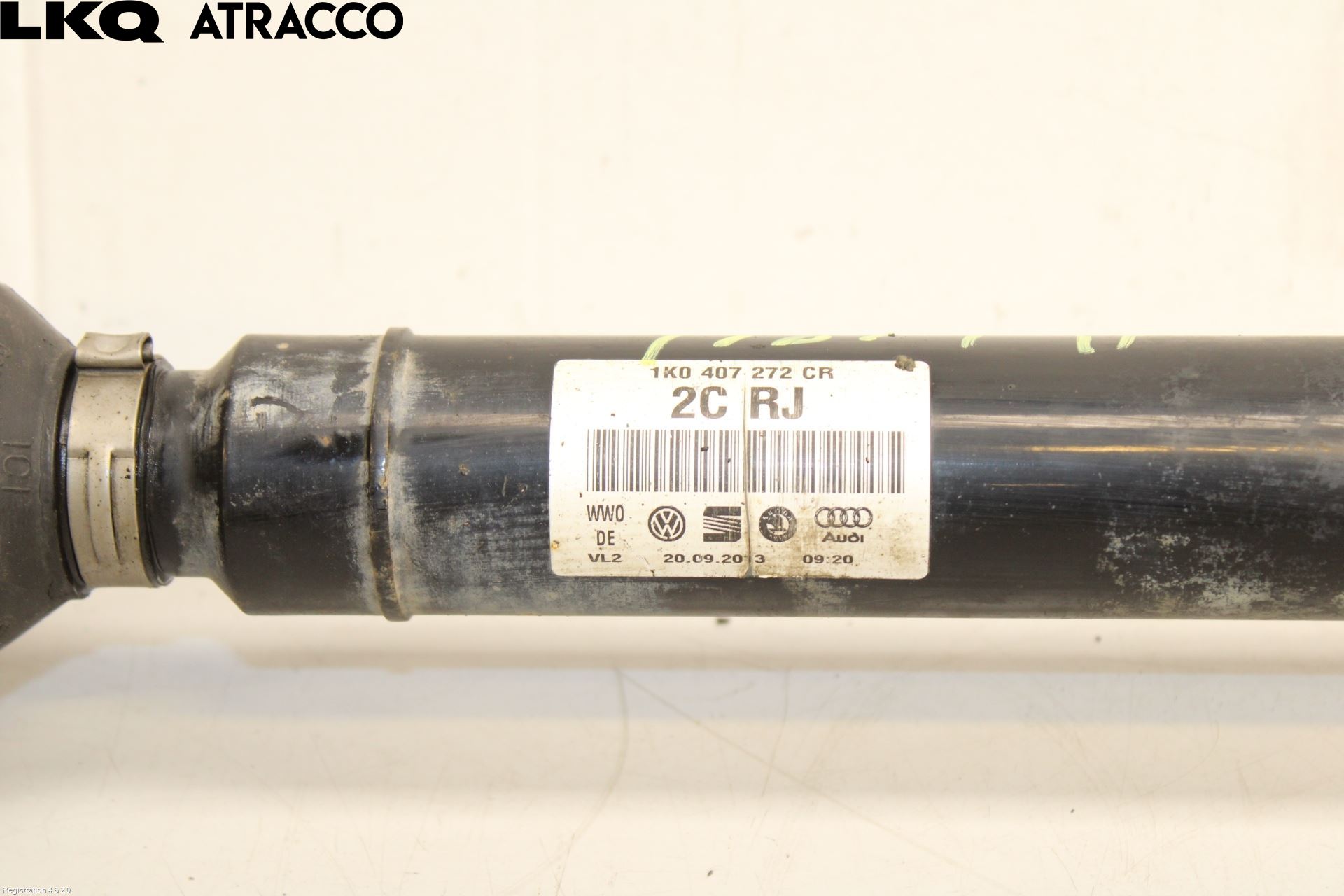 Volkswagen VW CADDY 11-15 Drivaksel Foran Kompl Høyre