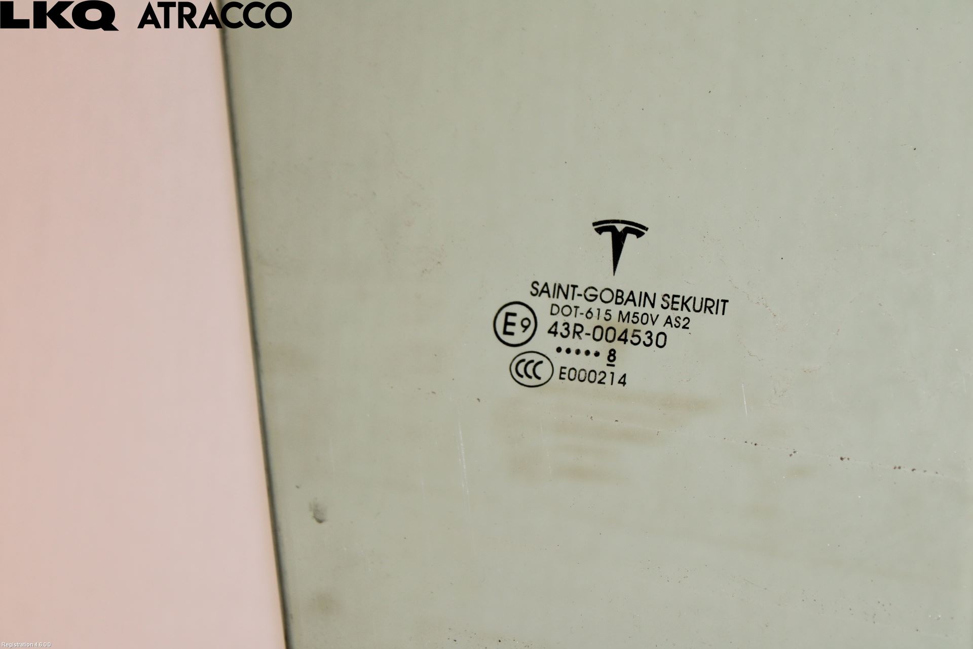 Tesla MODEL X 16- Dørrute Foran Høyre 4 Dørs