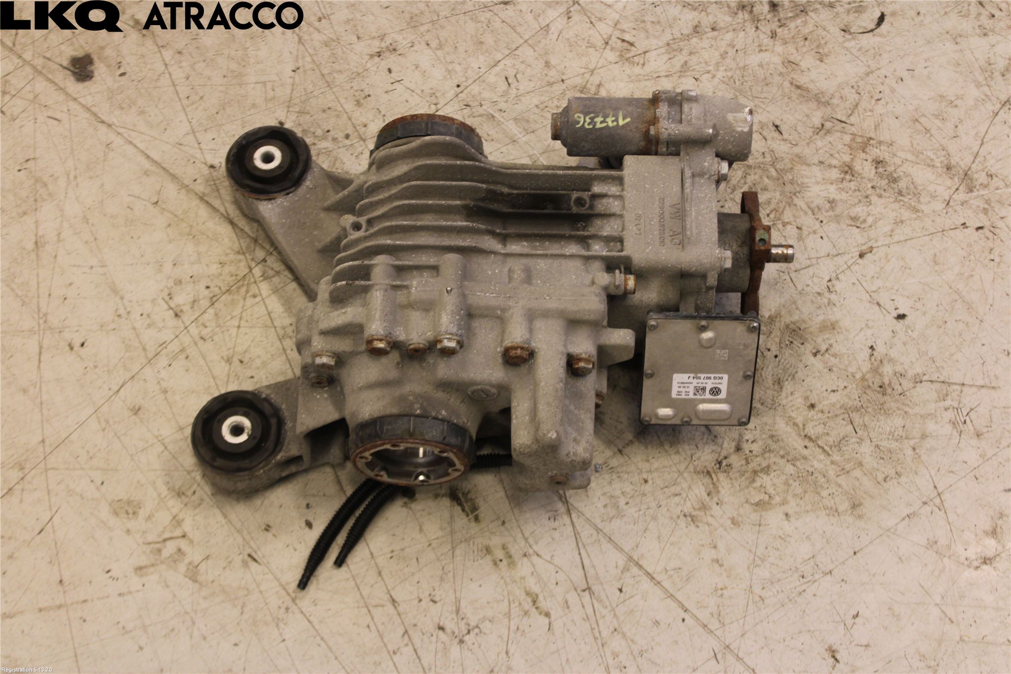 Skoda OCTAVIA (5E) 13-20 Bakaksel Kardang Bak -Diff