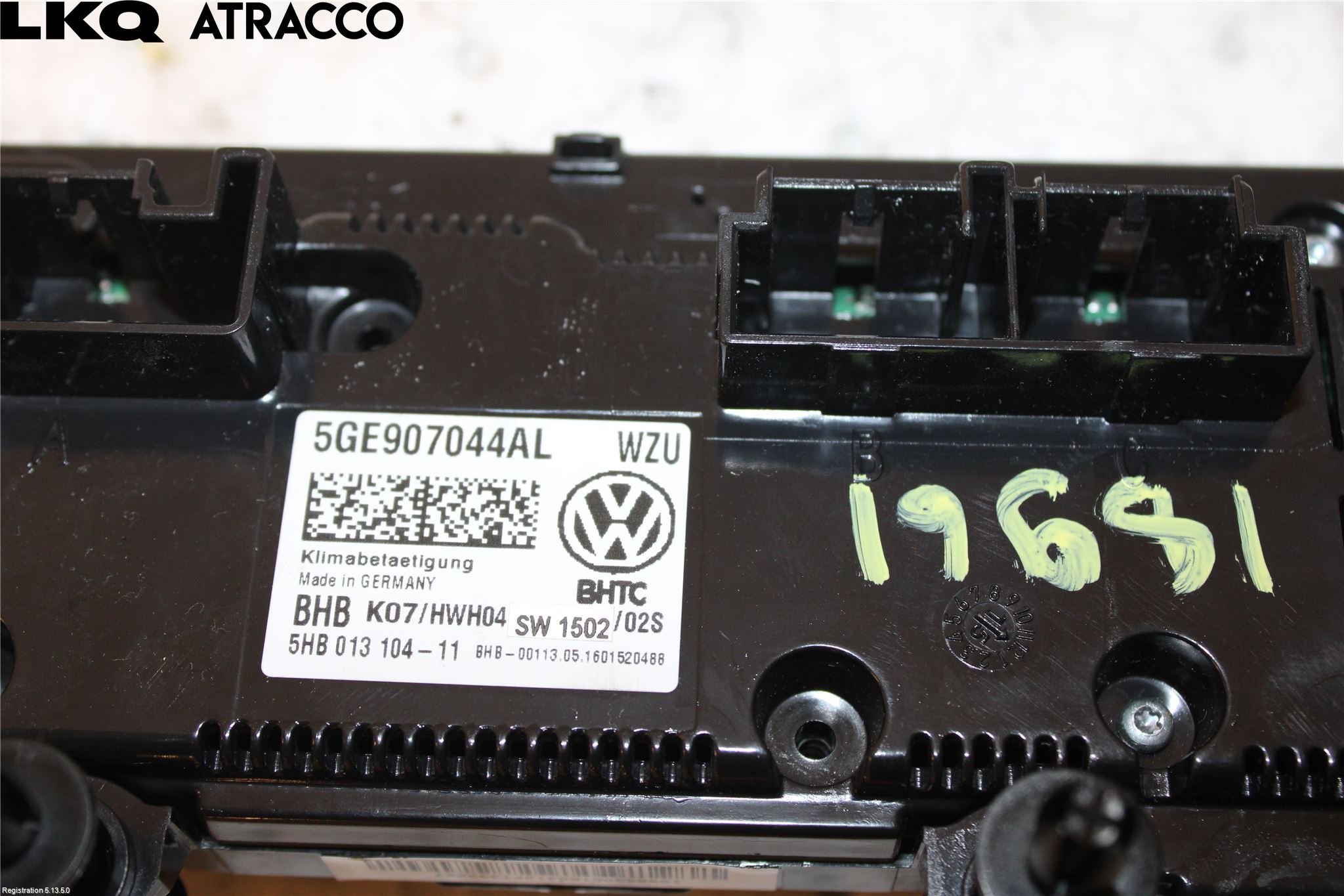 Volkswagen VW PASSAT 15-19 Styreenhet Kupevarme