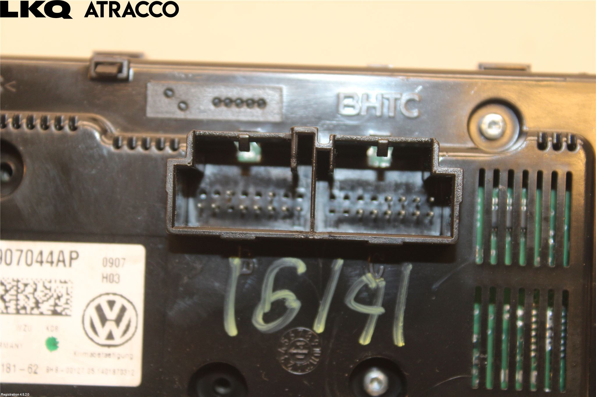 Volkswagen VW GOLF / E-GOLF VII 13-20 Varme Ac Betjening-Display