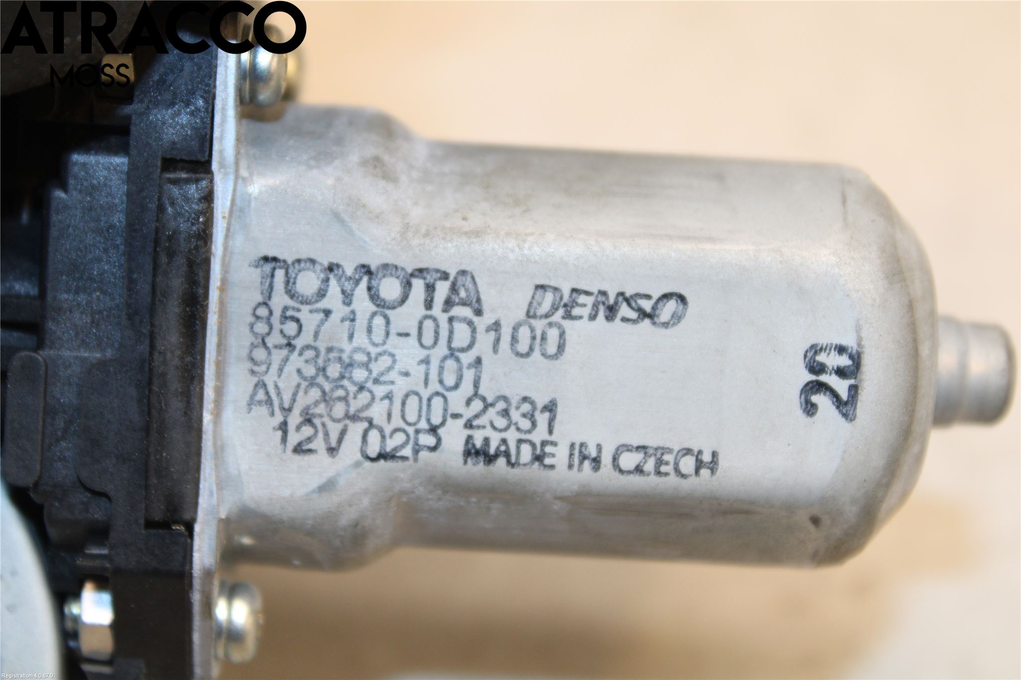 Toyota YARIS XP130 12-14 Vindusheismotor