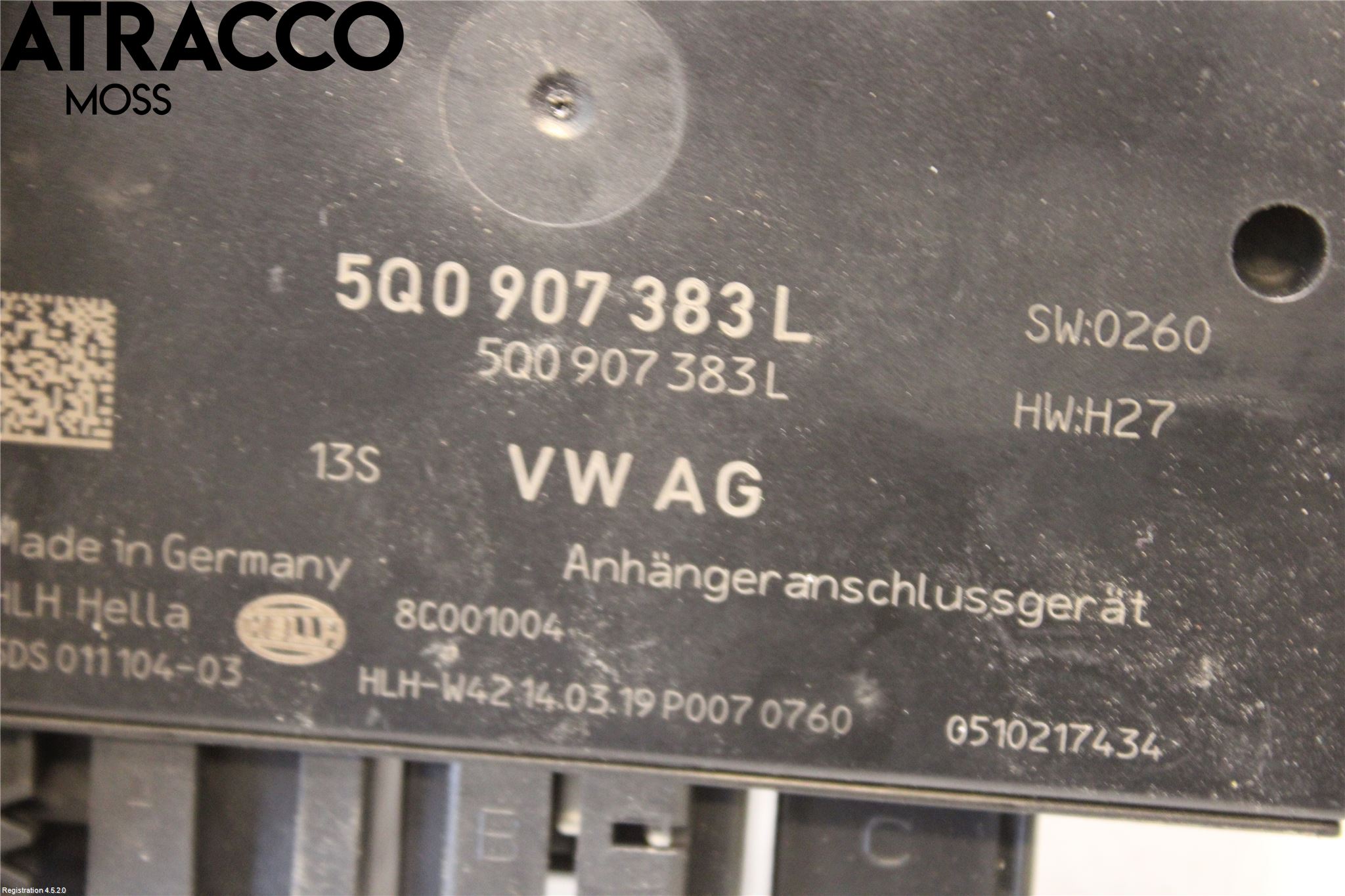 Skoda OCTAVIA (5E) 13-20 Styreenhet Tilhengerfeste