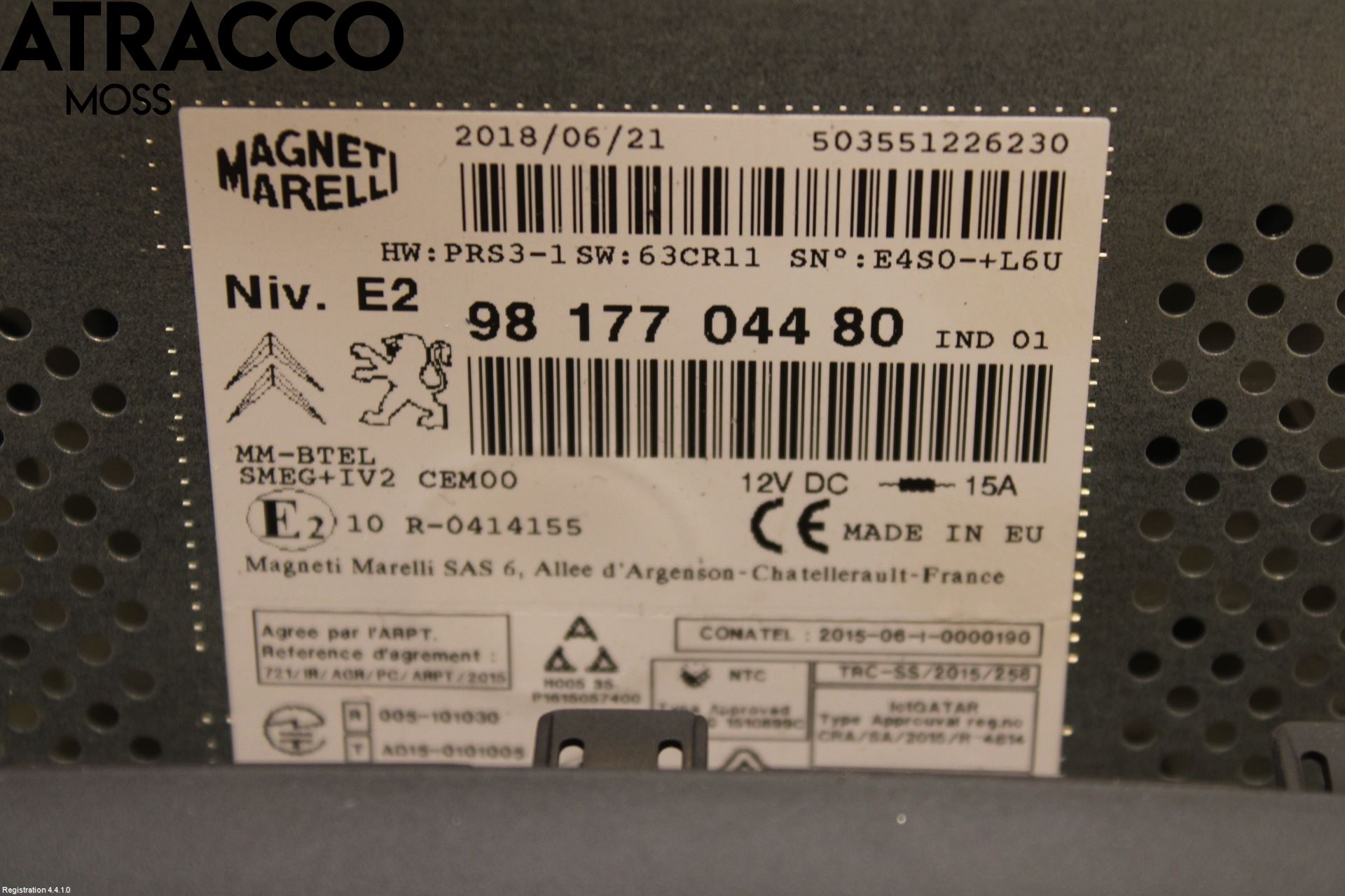 Citroen BERLINGO 08-18 Stereo Radio