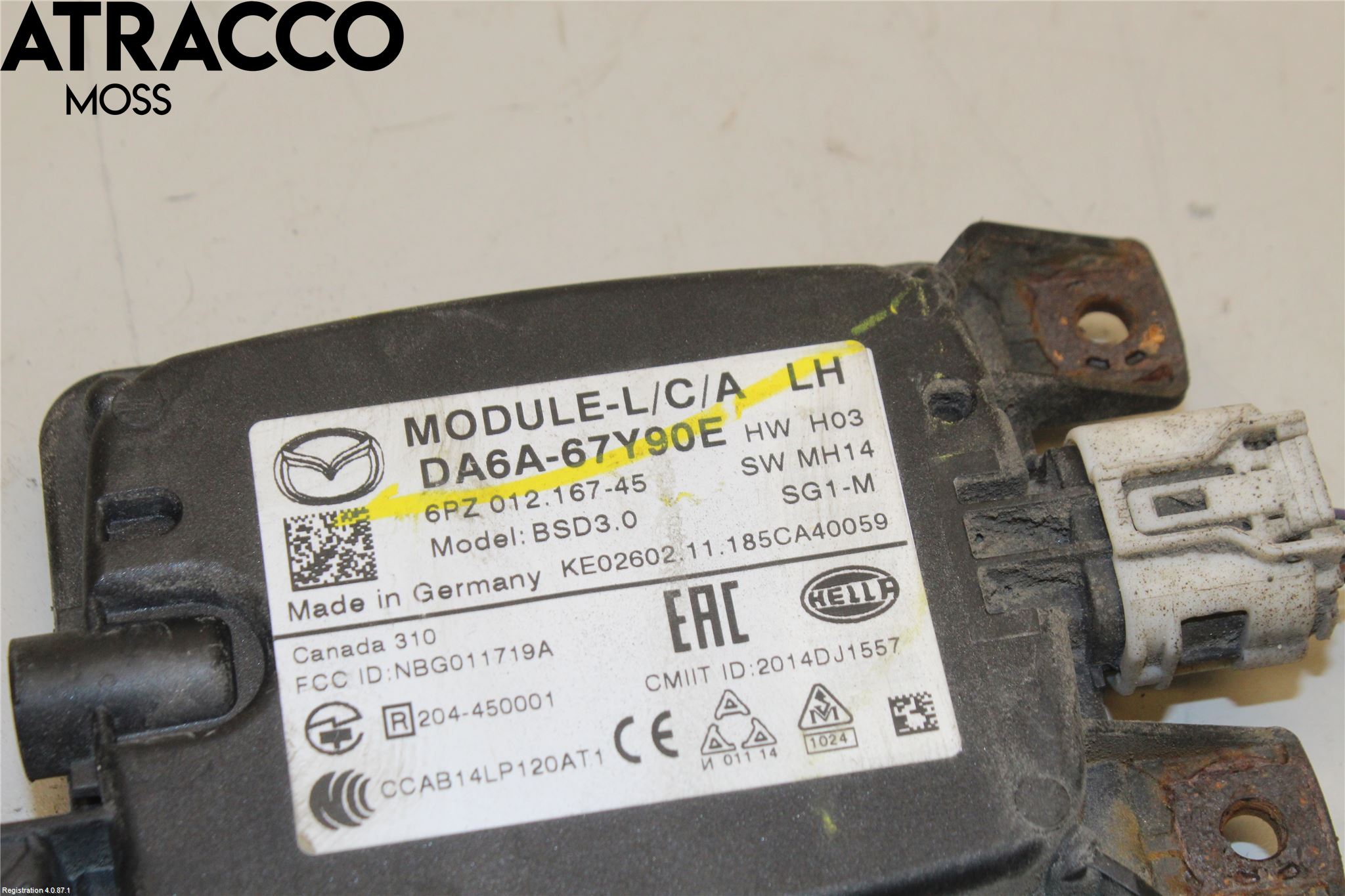 Mazda 2 (DJ) 15-22 Sensor Kollisjonsbeskyttelse